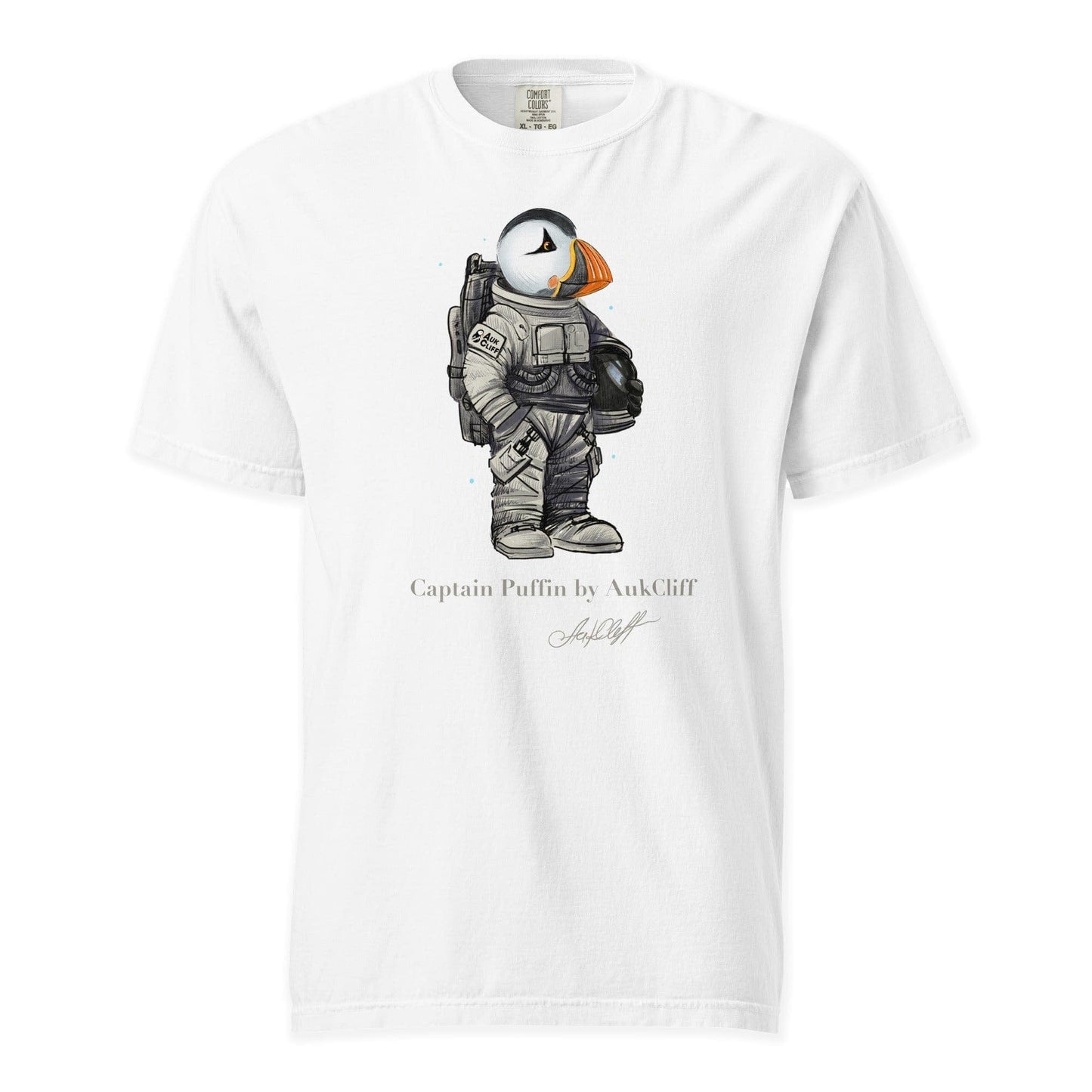 AukCliff Captain Puffin T-shirt White / S Captain Puffin™ Astronaut Comfort Colors T-Shirt
