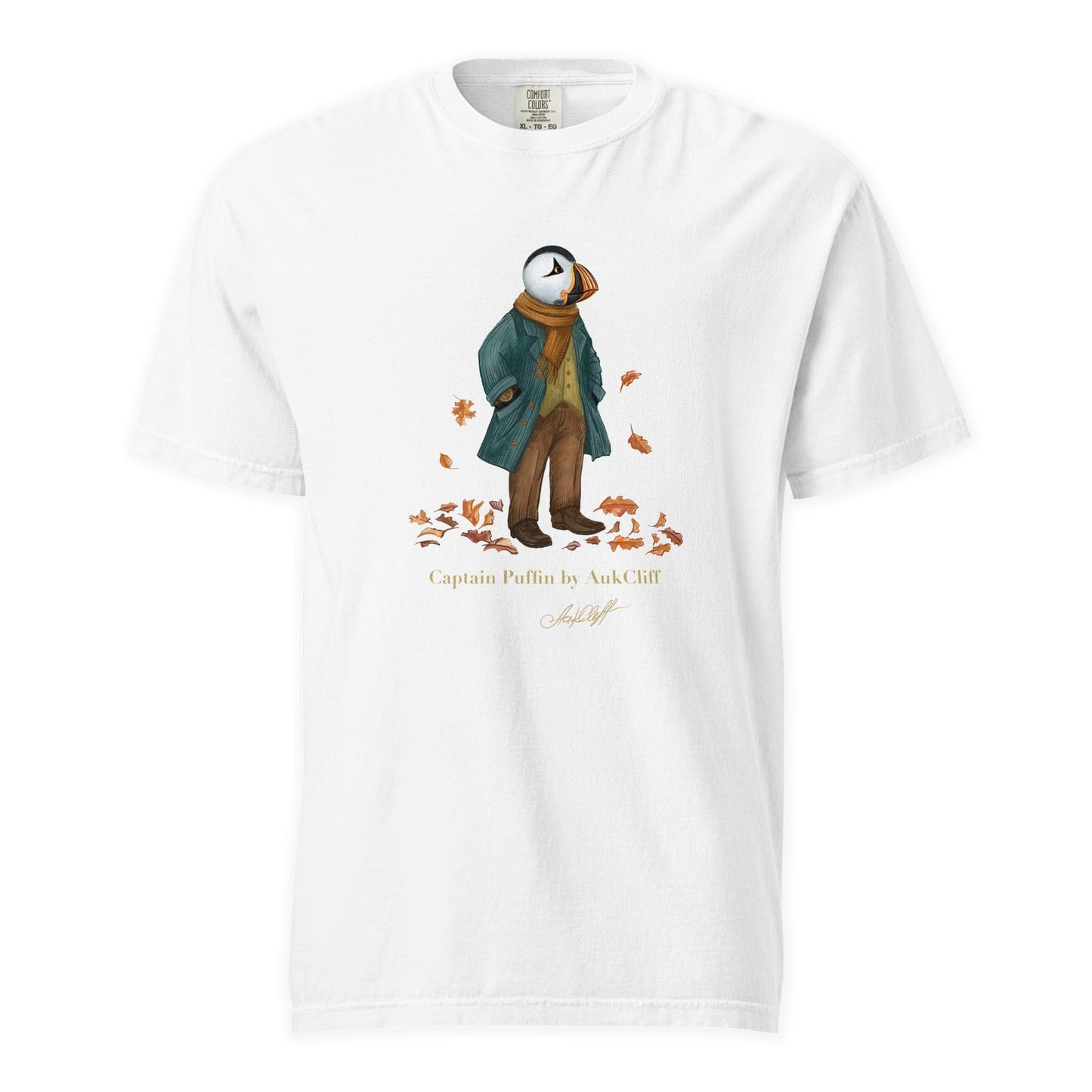 AukCliff Captain Puffin T-shirt White / S Captain Puffin™ “Autumn Wanderer” Comfort Colors T-Shirt