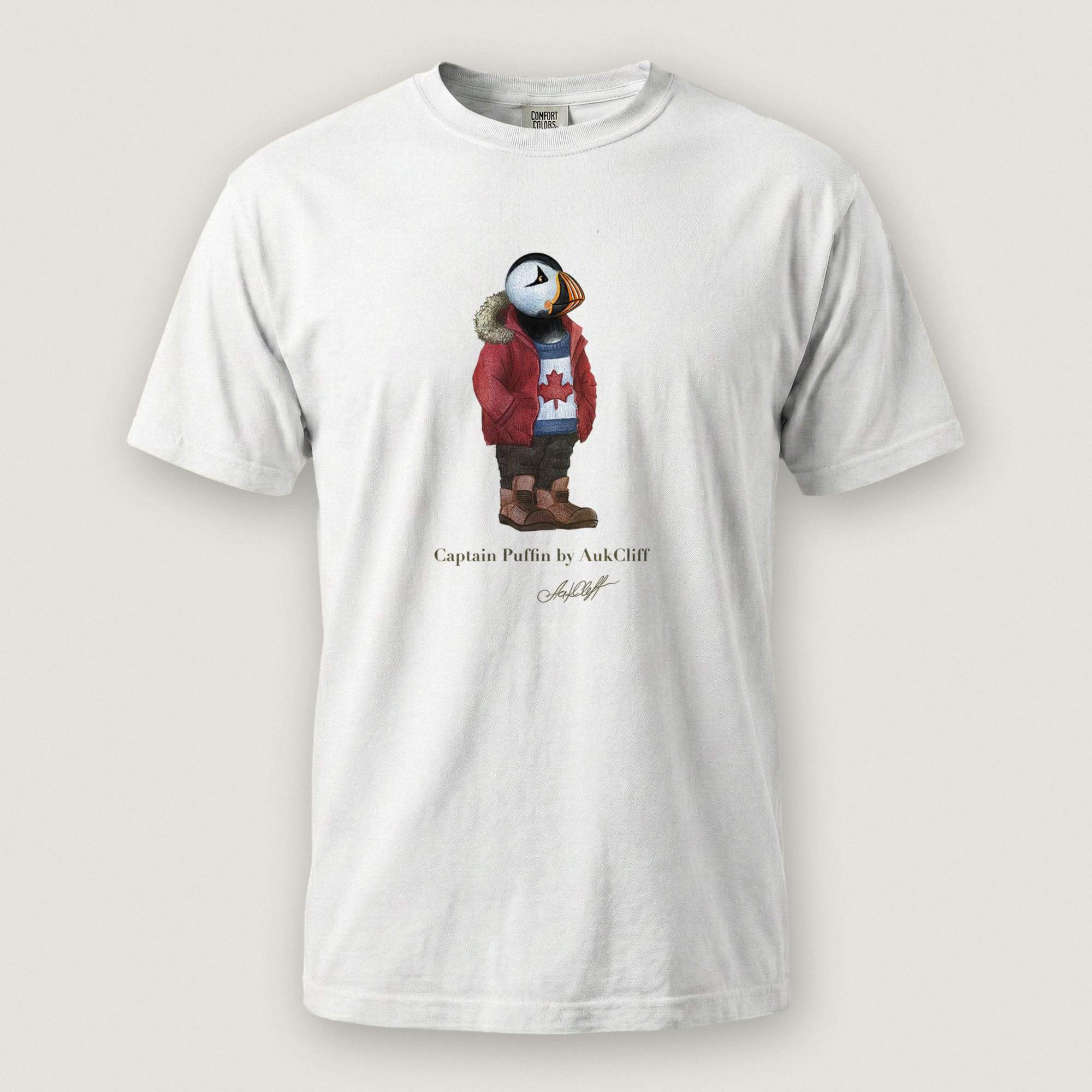 AukCliff Captain Puffin T-shirt White / S Captain Puffin™ “Canada Trailkeeper” Comfort Colors T-Shirt