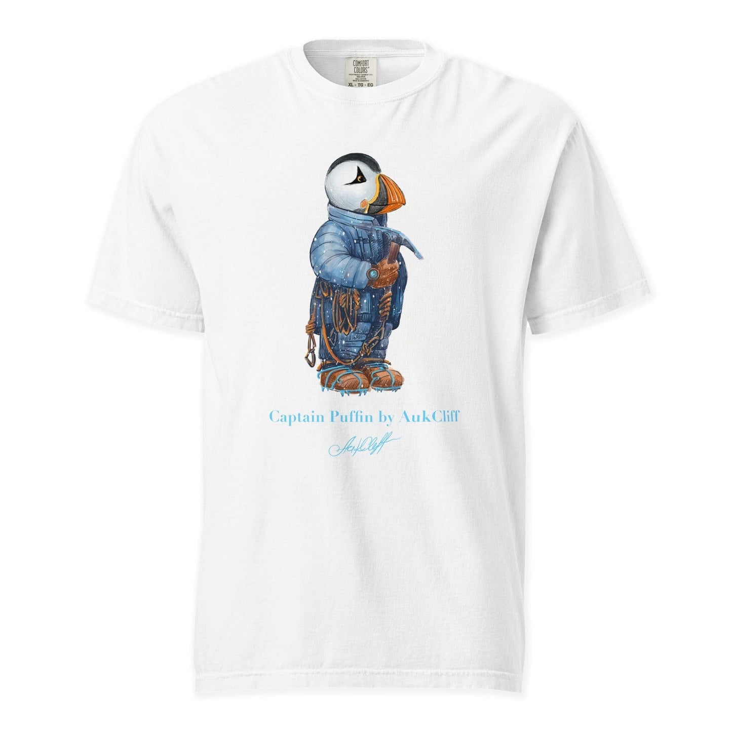 AukCliff Captain Puffin T-shirt White / S Captain Puffin™ Everest Expedition Comfort Colors T-Shirt