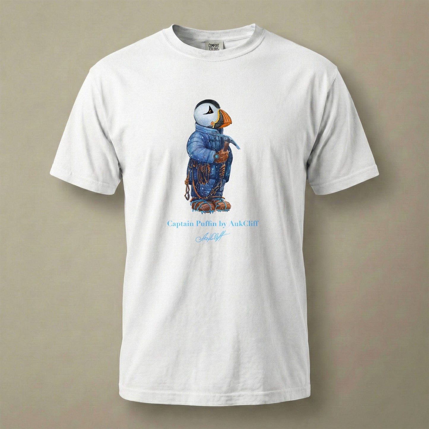 AukCliff Captain Puffin T-shirt White / S Captain Puffin™ Everest Expedition Comfort Colors T-Shirt