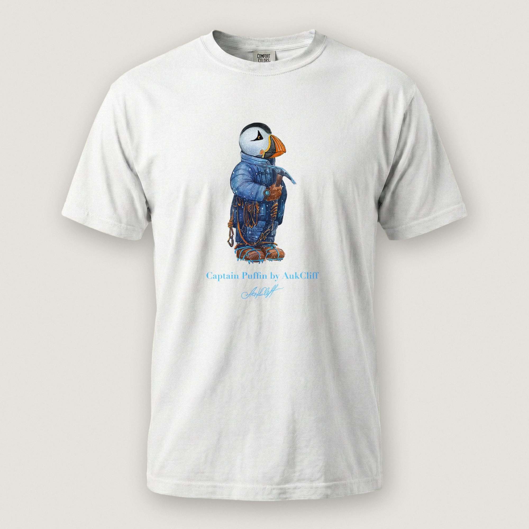 AukCliff Captain Puffin T-shirt White / S Captain Puffin™ Everest Expedition Comfort Colors T-Shirt