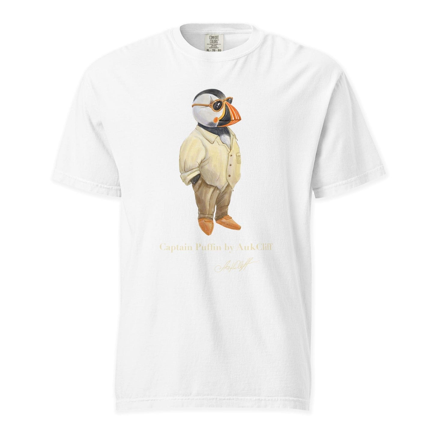 AukCliff Captain Puffin T-shirt White / S Captain Puffin™ Fashion Explorer Comfort Colors T-Shirt
