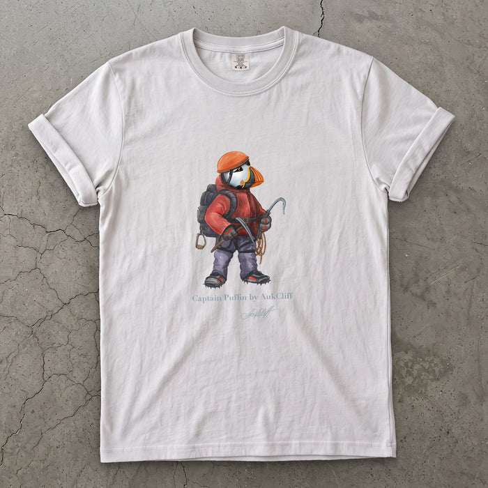 AukCliff Captain Puffin T-shirt White / S Captain Puffin™ Ice Climber Comfort Colors T-Shirt