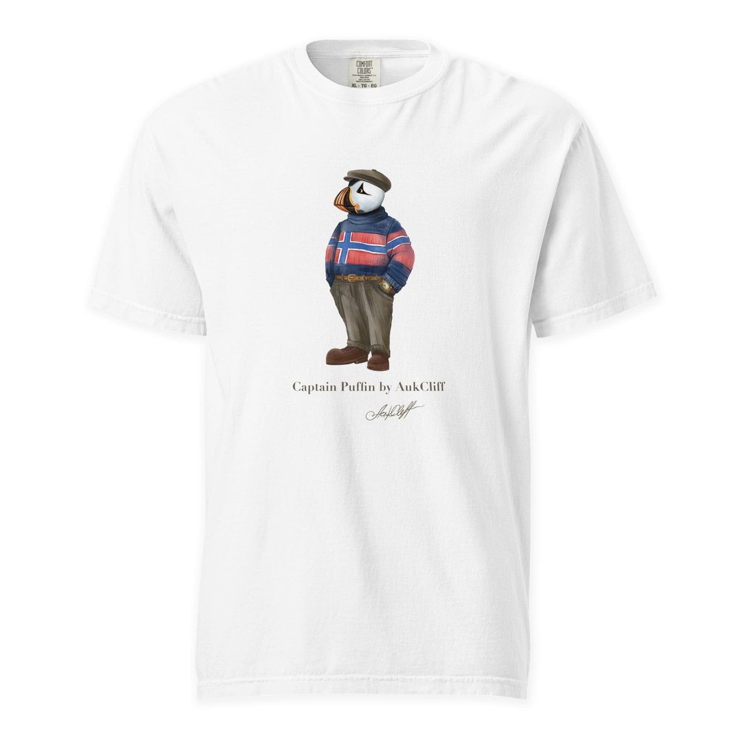 AukCliff Captain Puffin T-shirt White / S Captain Puffin™ “Nordic Wanderer” Comfort Colors T-Shirt
