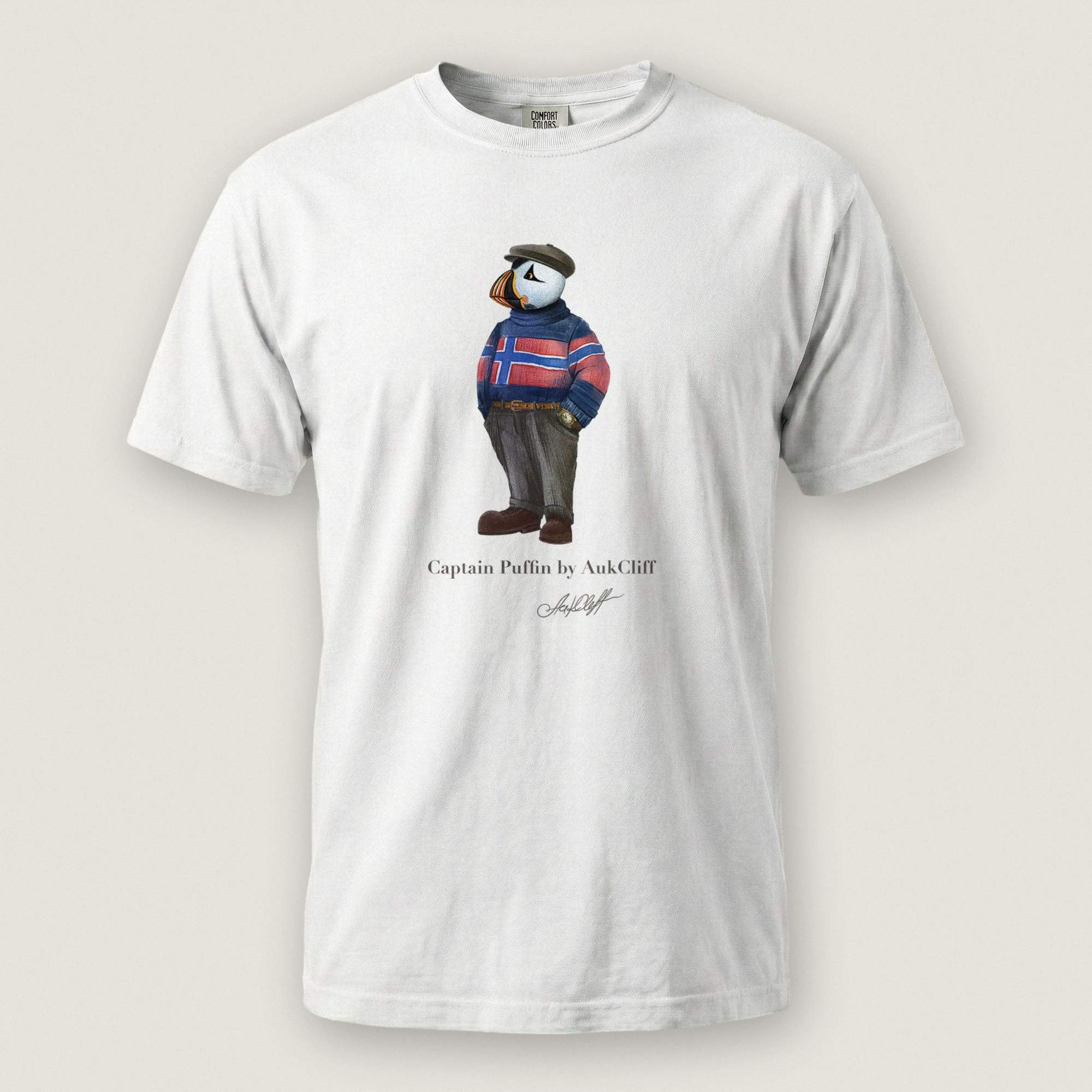 AukCliff Captain Puffin T-shirt White / S Captain Puffin™ “Nordic Wanderer” Comfort Colors T-Shirt
