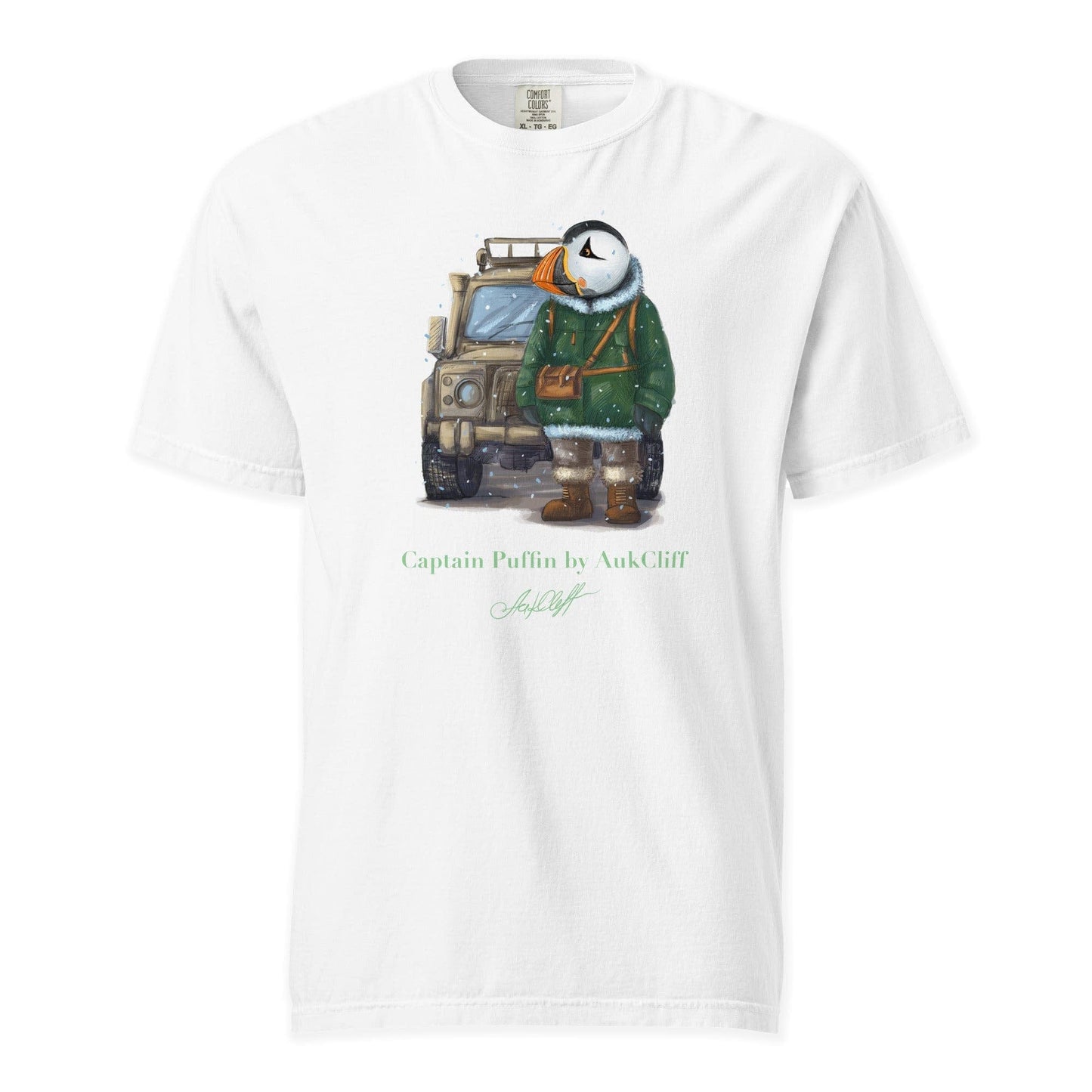 AukCliff Captain Puffin T-shirt White / S Captain Puffin™ Polar Explorer Comfort Colors T-shirt
