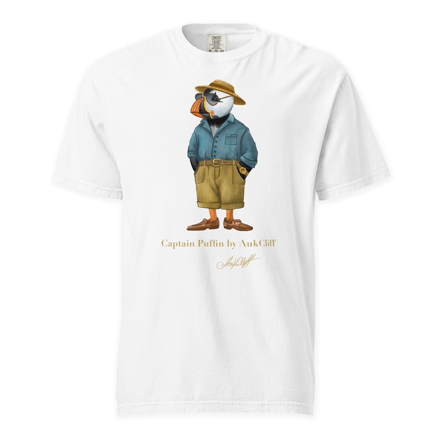 AukCliff Captain Puffin T-shirt White / S Captain Puffin™ “Summer Scout” Comfort Colors T-Shirt