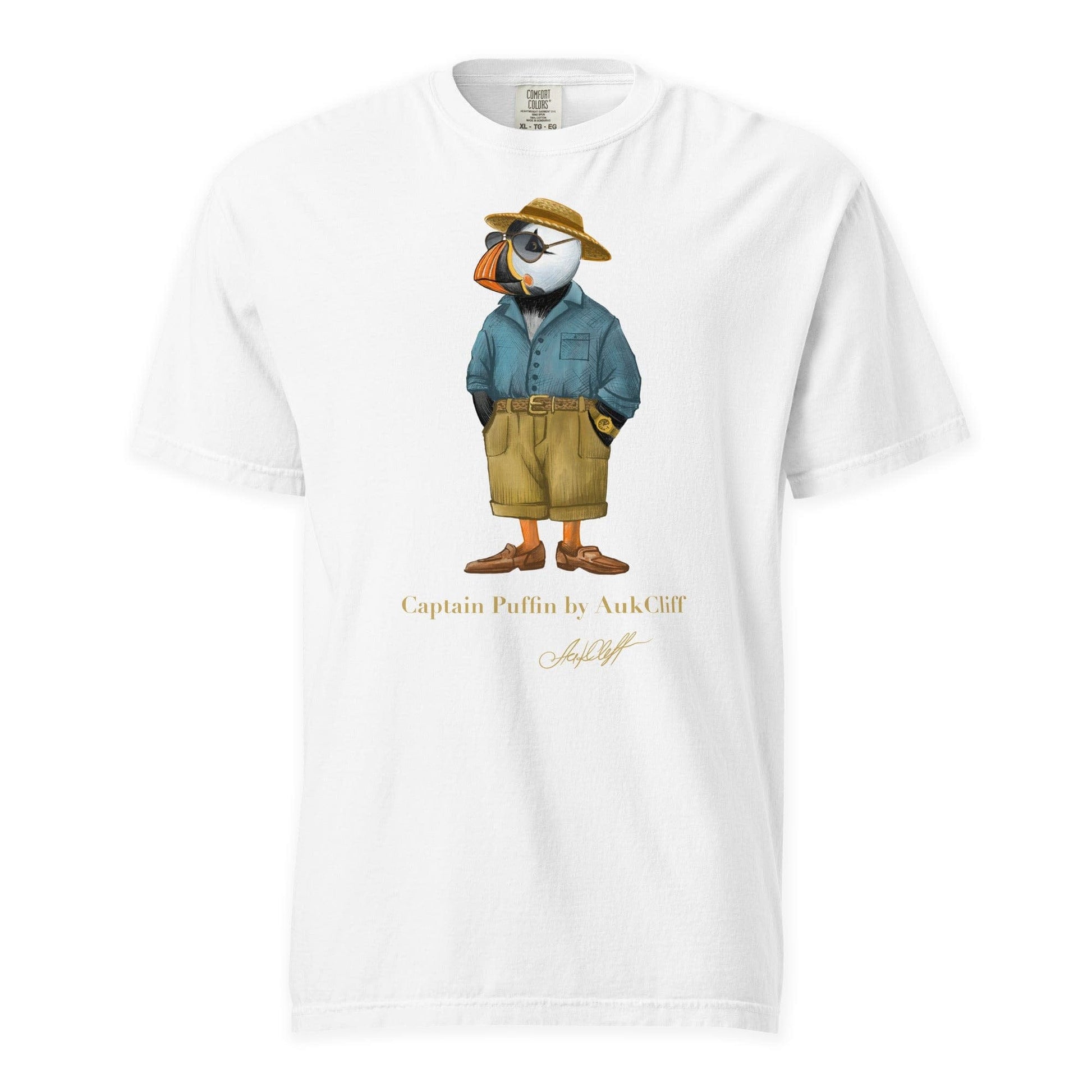 AukCliff Captain Puffin T-shirt White / S Captain Puffin™ “Summer Scout” Comfort Colors T-Shirt