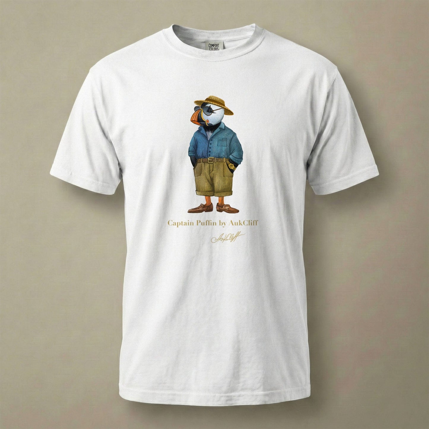 AukCliff Captain Puffin T-shirt White / S Captain Puffin™ “Summer Scout” Comfort Colors T-Shirt