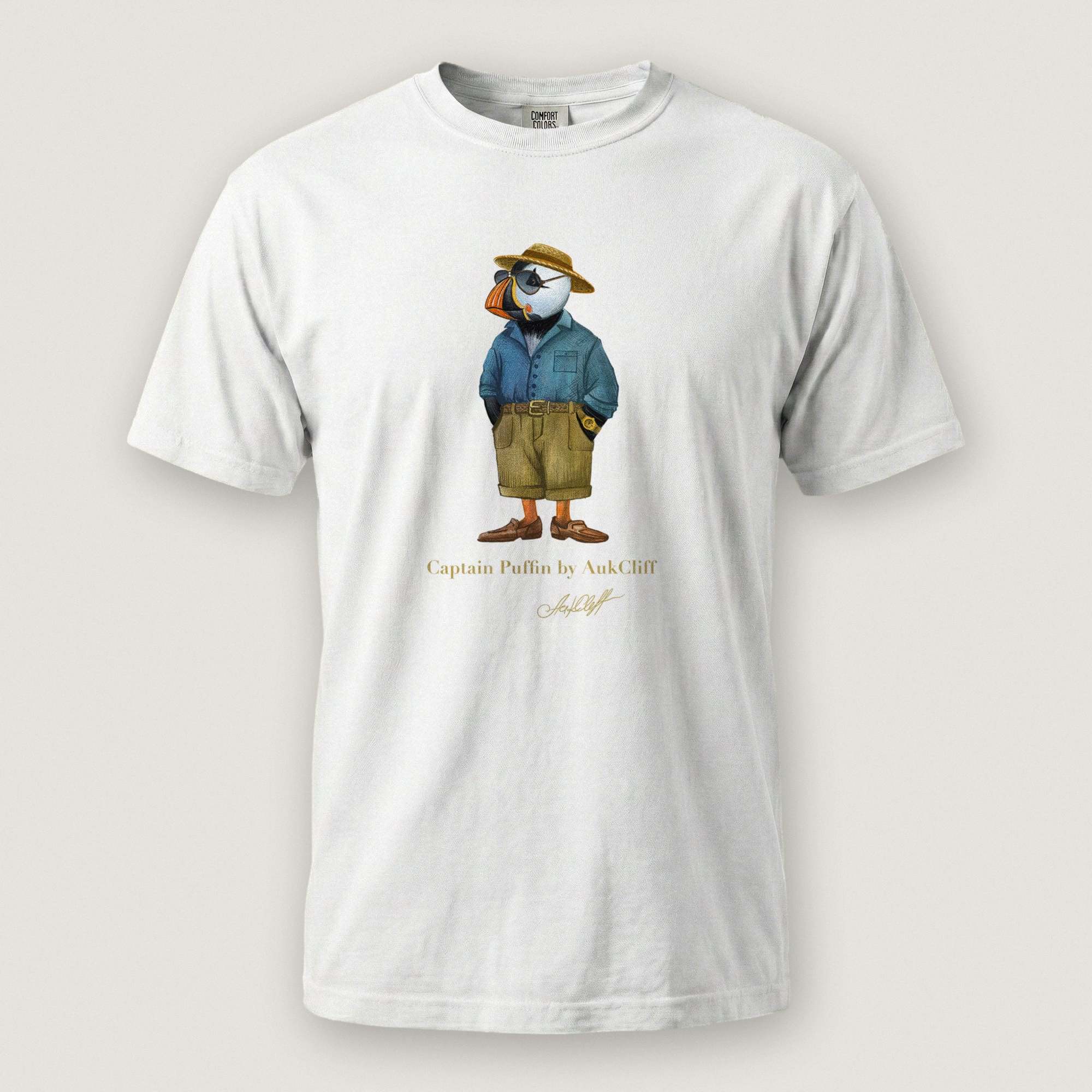 AukCliff Captain Puffin T-shirt White / S Captain Puffin™ “Summer Scout” Comfort Colors T-Shirt