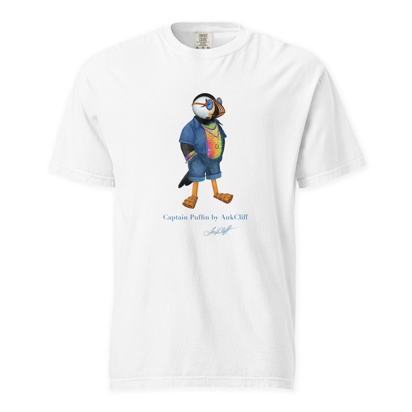 AukCliff Captain Puffin T-shirt White / S Captain Puffin™ “The Festival Wanderer” Comfort Colors T-Shirt