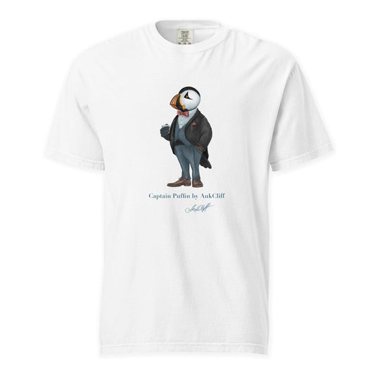 AukCliff Captain Puffin T-shirt White / S Captain Puffin™ “The Gentleman Adventurer” Comfort Colors T-Shirt