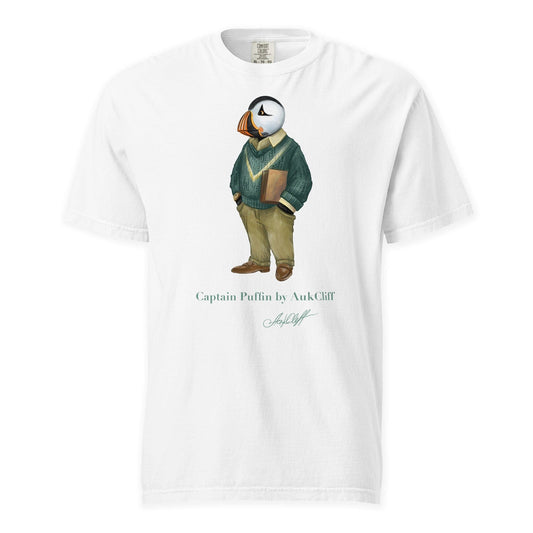 AukCliff Captain Puffin T-shirt White / S Captain Puffin™ “The Ivy League” Comfort Colors T-Shirt