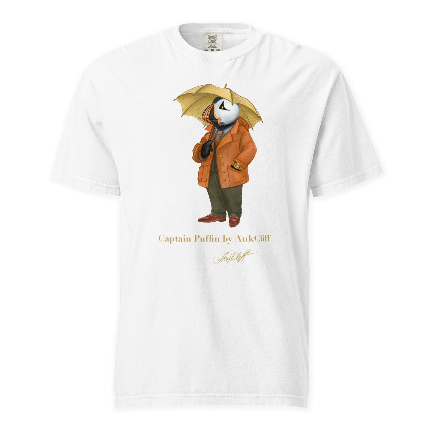 AukCliff Captain Puffin T-shirt White / S Captain Puffin “The Spring Wanderer” T-Shirt