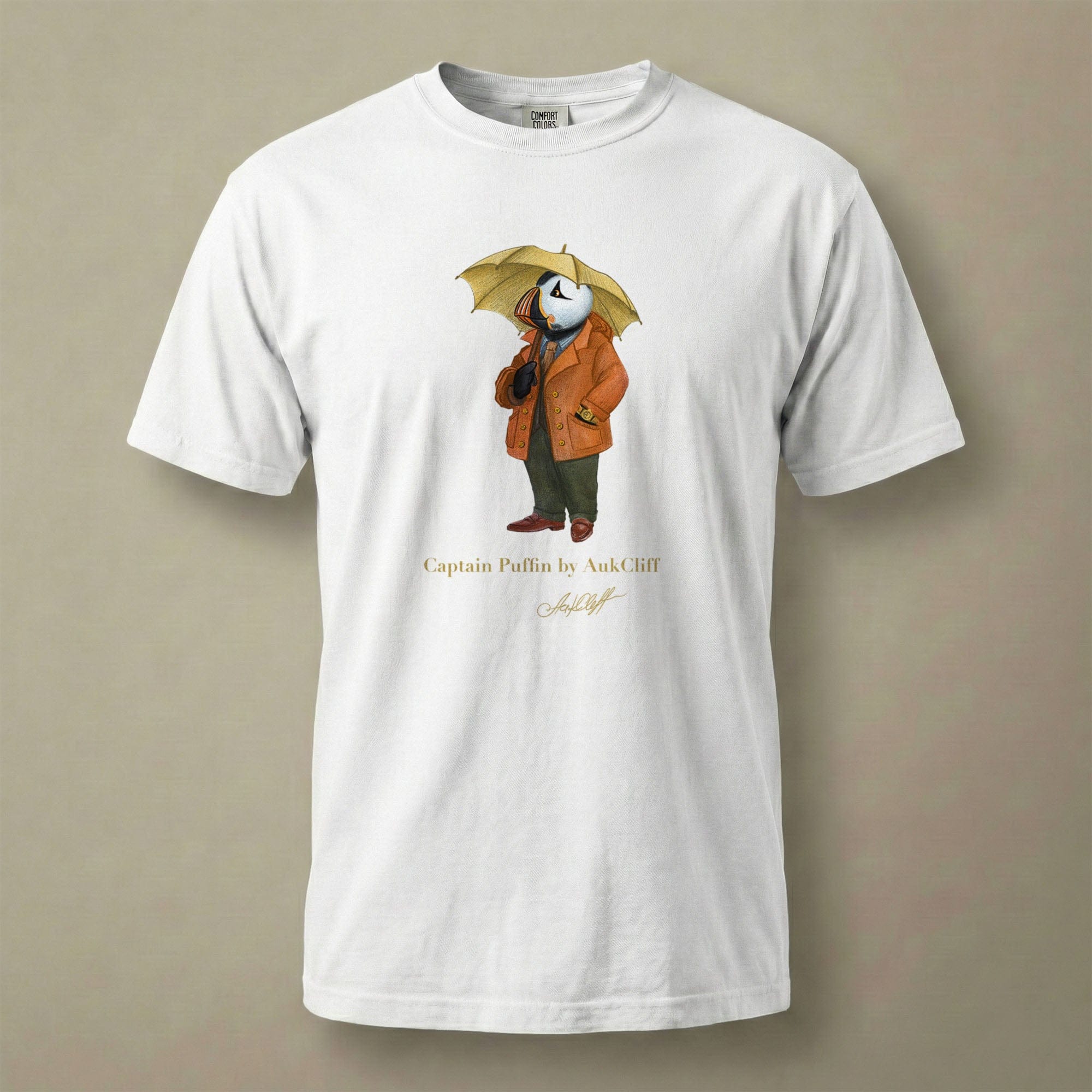 AukCliff Captain Puffin T-shirt White / S Captain Puffin™ “The Spring Wanderer” T-Shirt