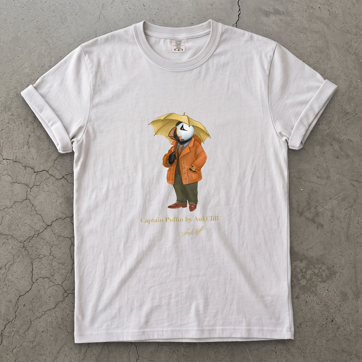 AukCliff Captain Puffin T-shirt White / S Captain Puffin™ “The Spring Wanderer” T-Shirt