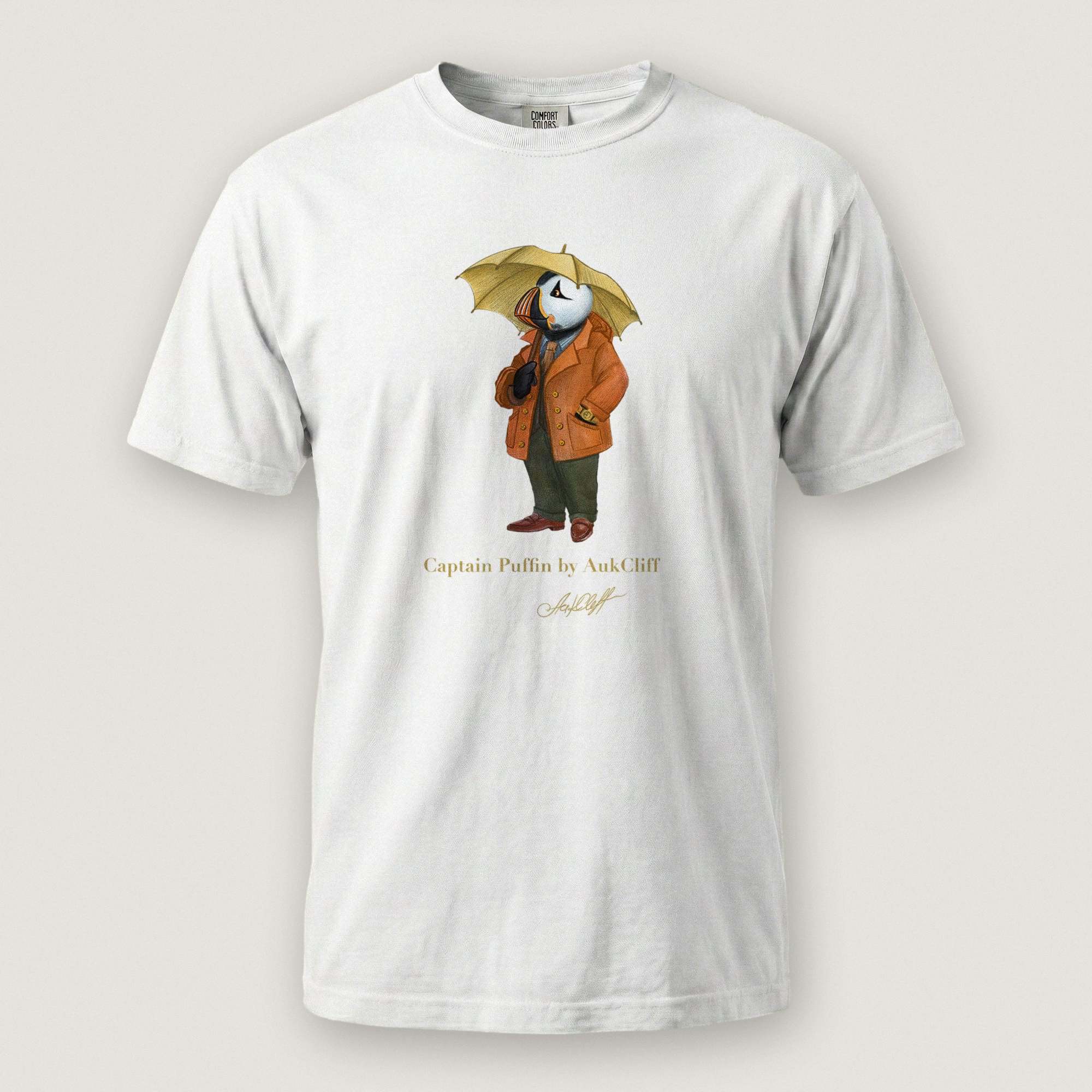 AukCliff Captain Puffin T-shirt White / S Captain Puffin™ “The Spring Wanderer” T-Shirt