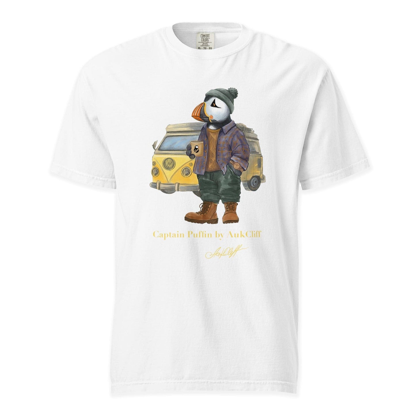 AukCliff Captain Puffin T-shirt White / S Captain Puffin™ Van Life Comfort Colors T-Shirt