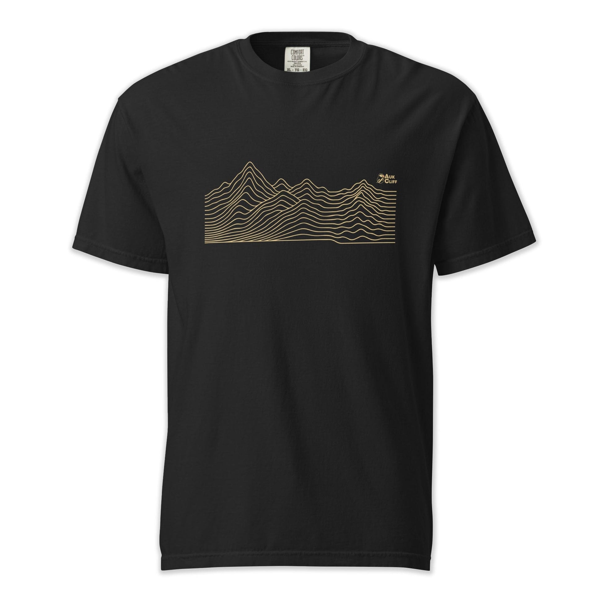 AukCliff Comfort Colors Graphic Tee Black / S Abstract Ridge Line Mountain Comfort Colors T-Shirt