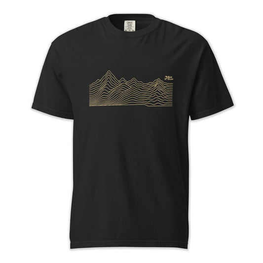 AukCliff Comfort Colors Graphic Tee Black / S Abstract Ridge Line Mountain Comfort Colors T-Shirt