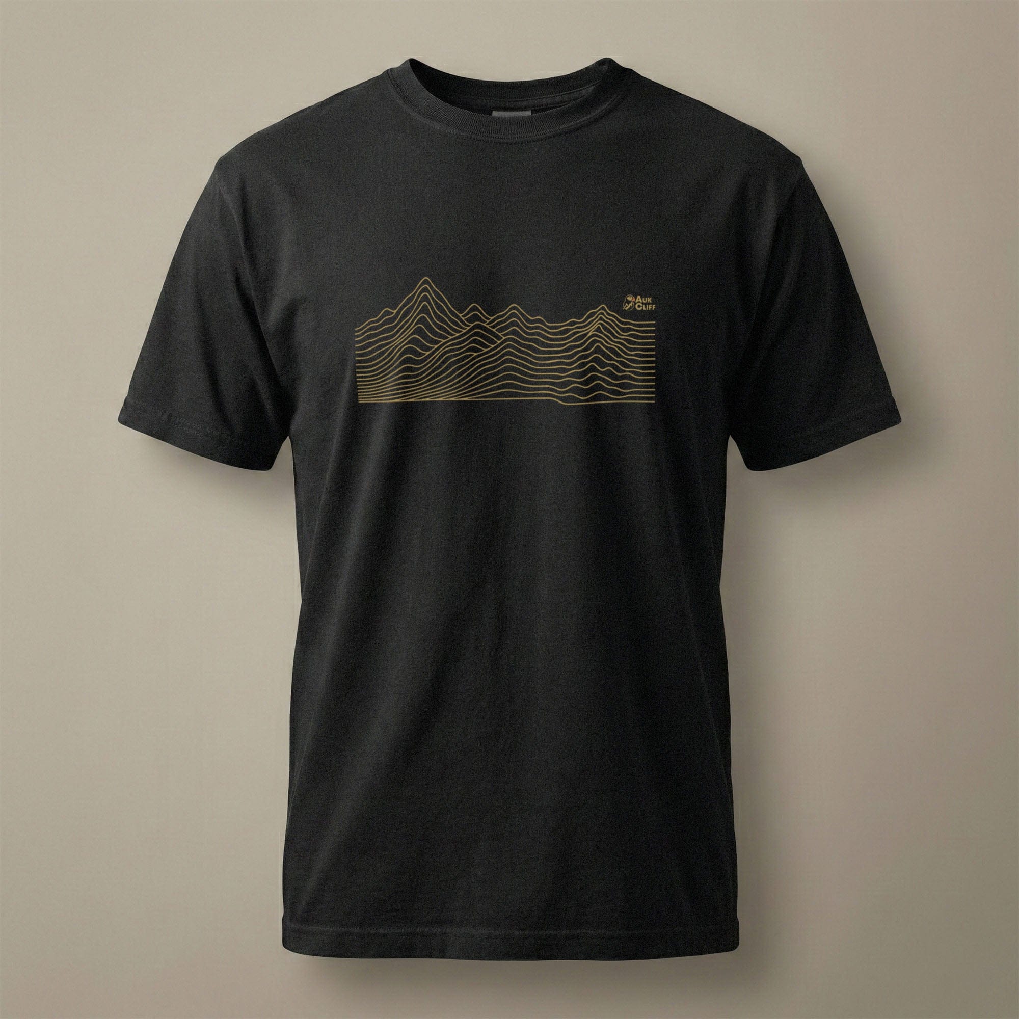 AukCliff Comfort Colors Graphic Tee Black / S Abstract Ridge Line Mountain Comfort Colors T-Shirt