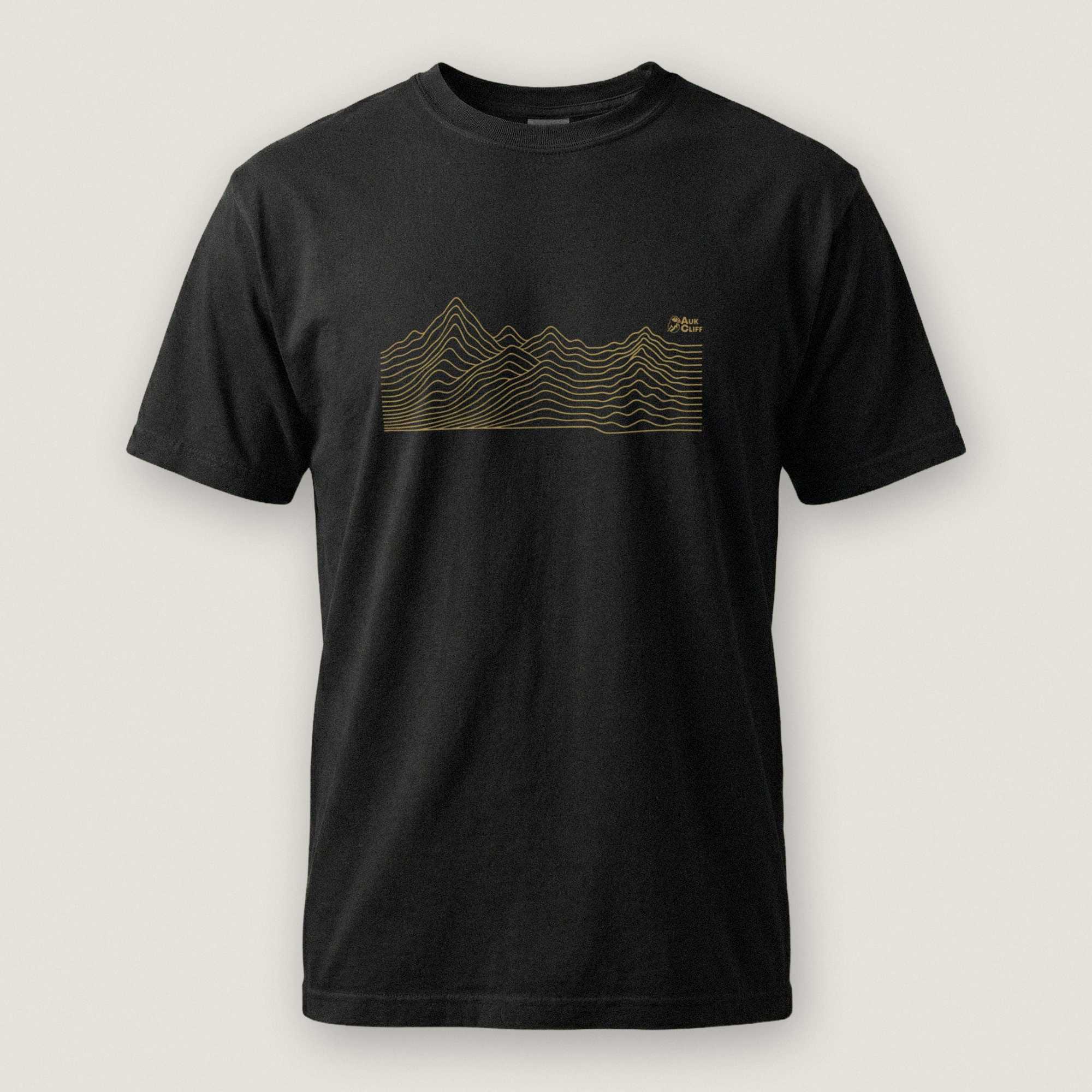 AukCliff Comfort Colors Graphic Tee Black / S Abstract Ridge Line Mountain Comfort Colors T-Shirt