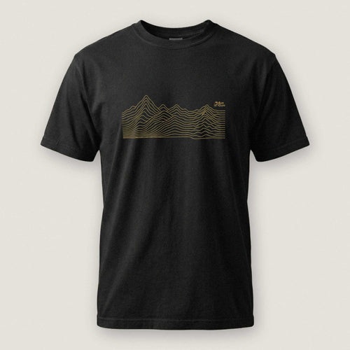 AukCliff Comfort Colors Graphic Tee Black / S Abstract Ridge Line Mountain Comfort Colors T-Shirt