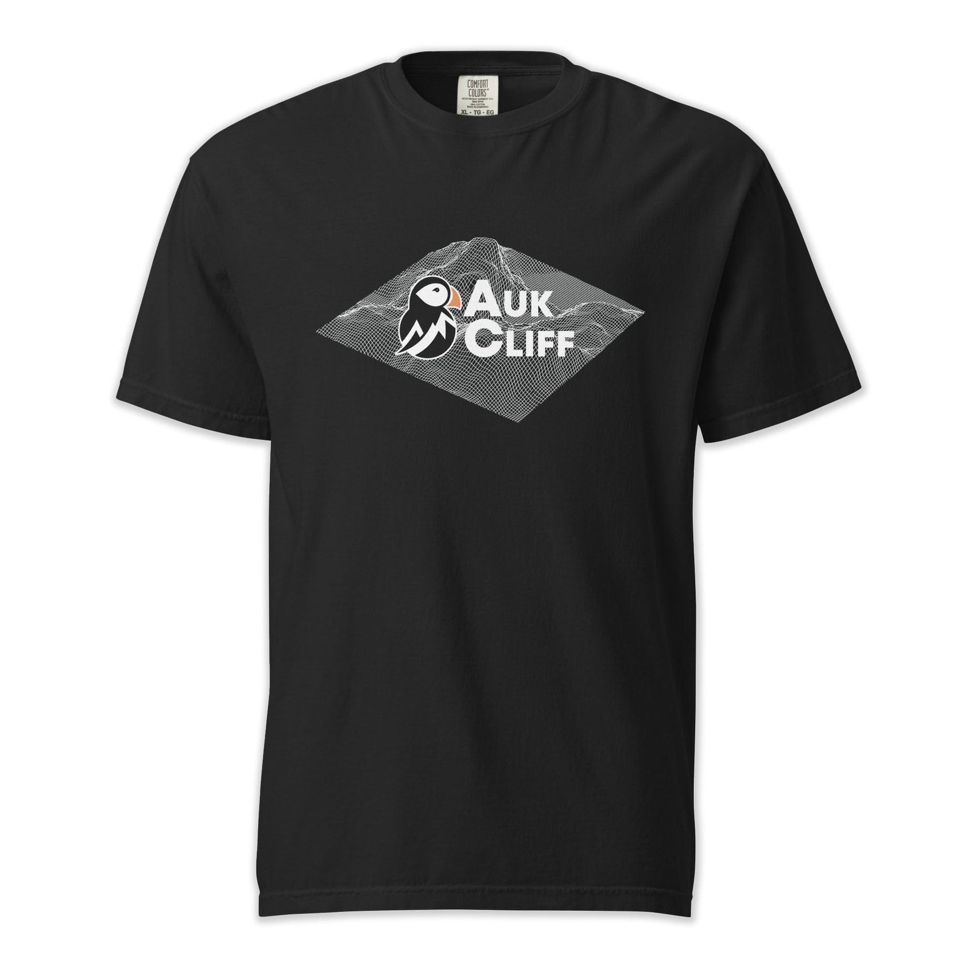 AukCliff Comfort Colors Graphic Tee Black / S AukCliff Topographic Logo Comfort Colors T-Shirt