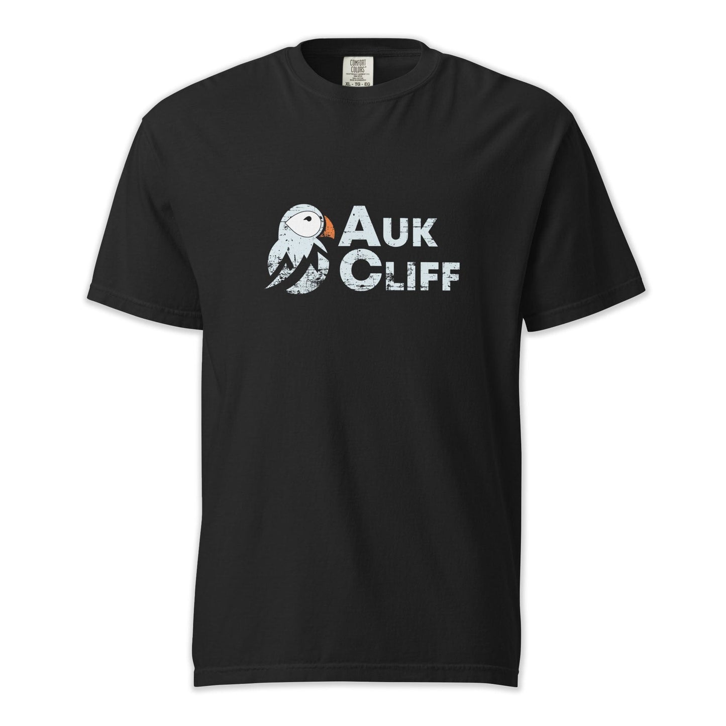 AukCliff Comfort Colors Graphic Tee Black / S Distressed Puffin Logo Comfort Colors T-Shirt