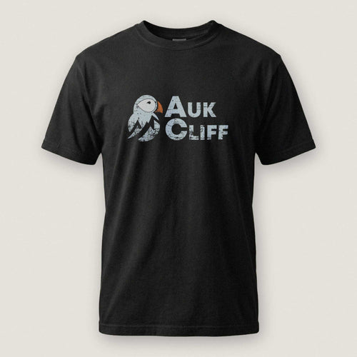 AukCliff Comfort Colors Graphic Tee Black / S Distressed Puffin Logo Comfort Colors T-Shirt