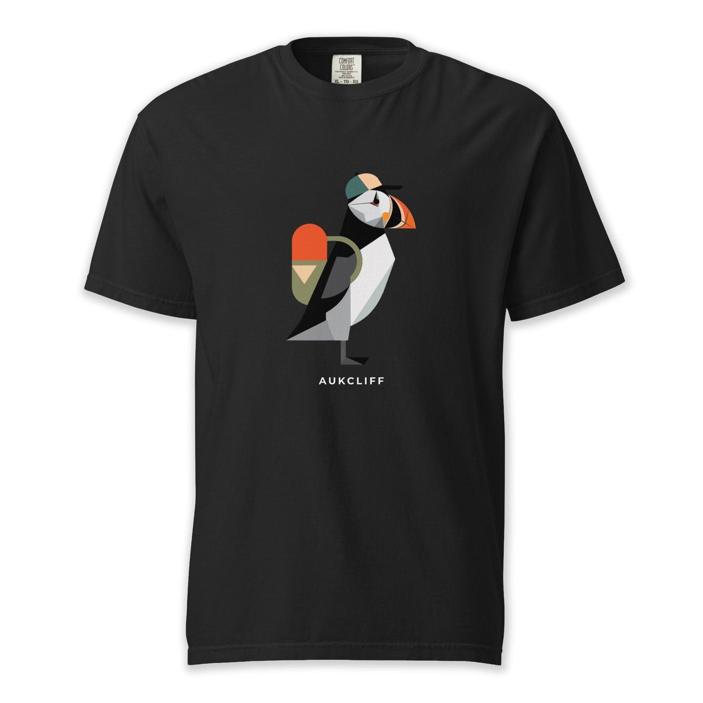 AukCliff® Comfort Colors Graphic Tee Black / S Geometric Puffin Trekker T-shirt