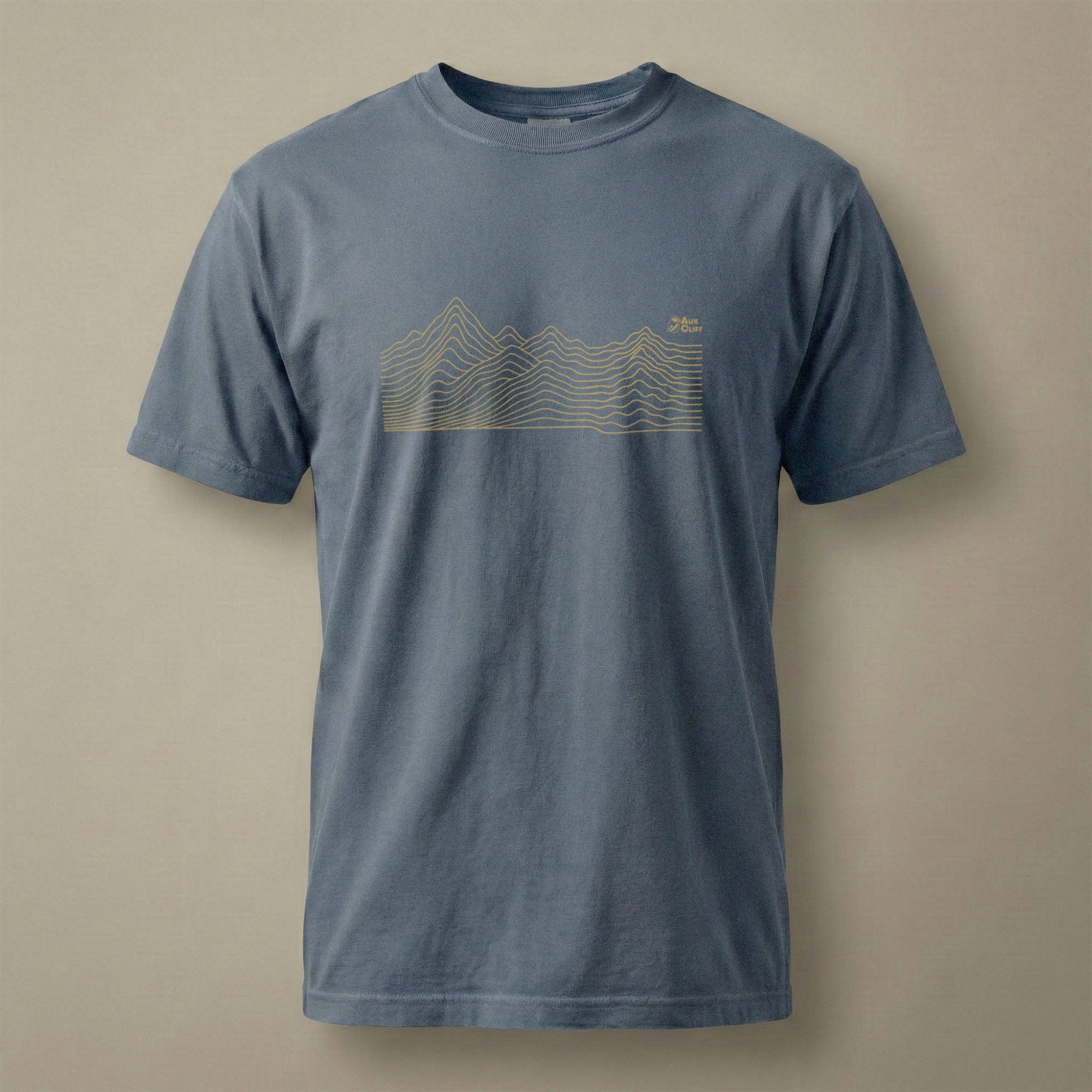 AukCliff Comfort Colors Graphic Tee Blue Jean / S Abstract Ridge Line Mountain Comfort Colors T-Shirt