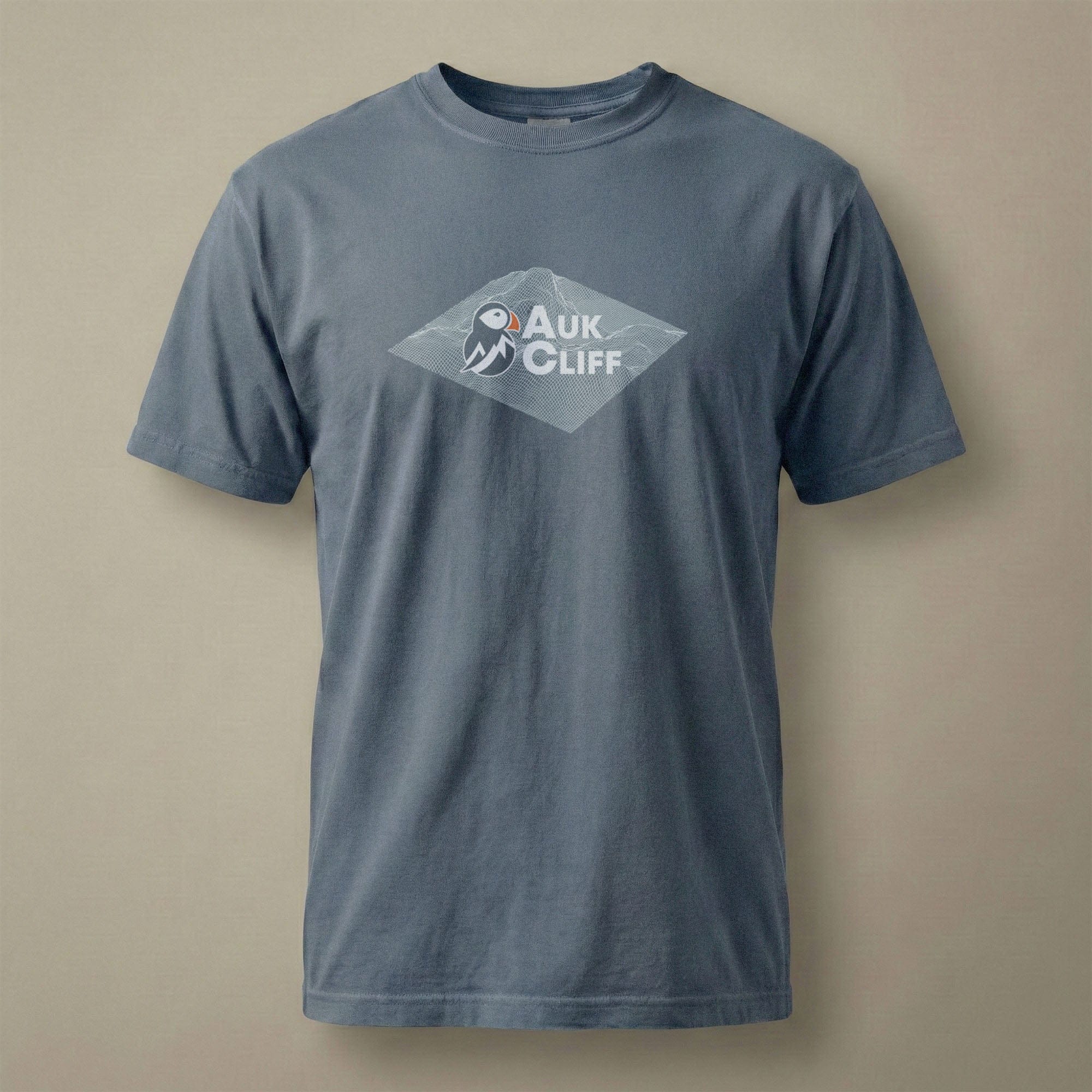 AukCliff Comfort Colors Graphic Tee Blue Jean / S AukCliff® Topographic Logo Comfort Colors T-Shirt