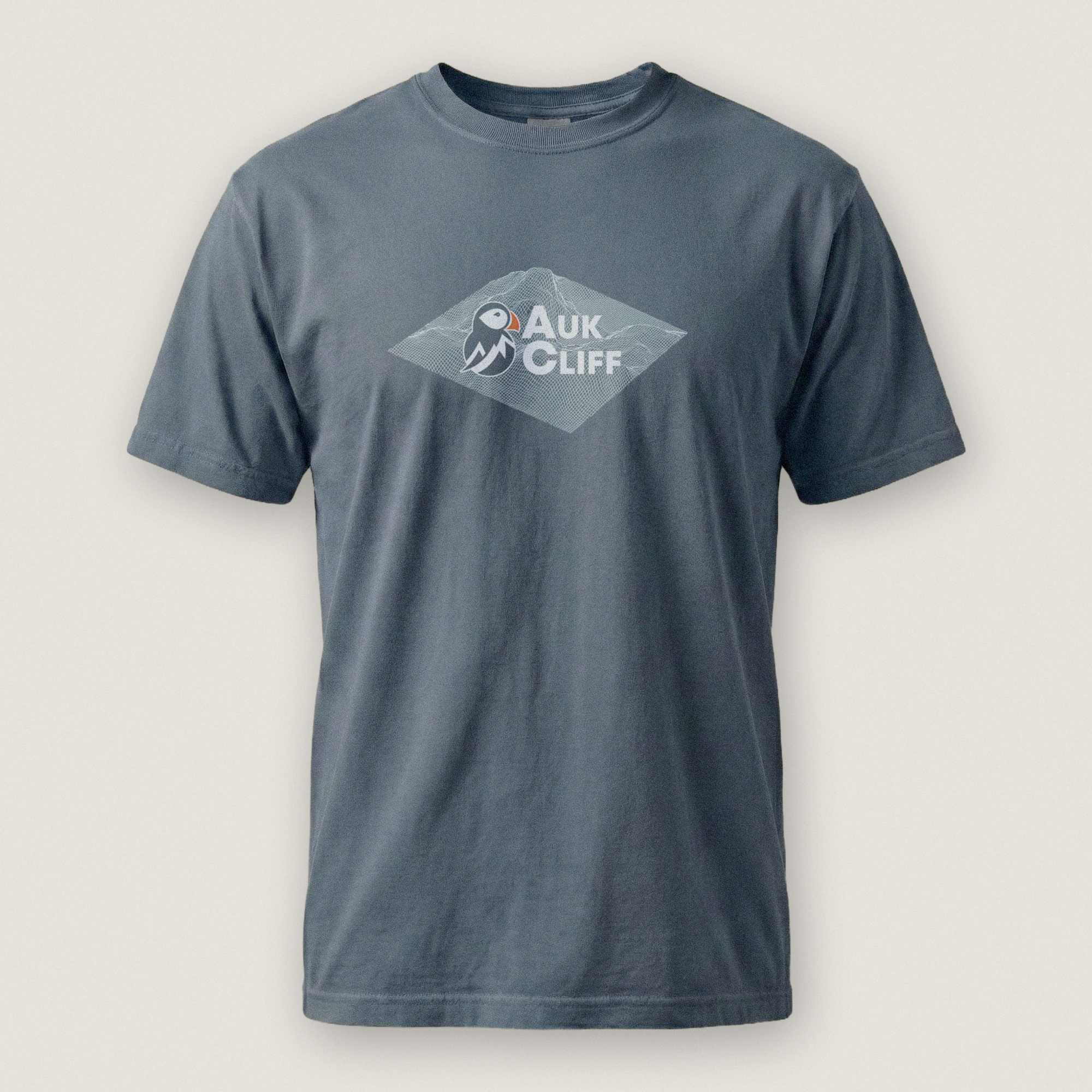 AukCliff Comfort Colors Graphic Tee Blue Jean / S AukCliff® Topographic Logo Comfort Colors T-Shirt