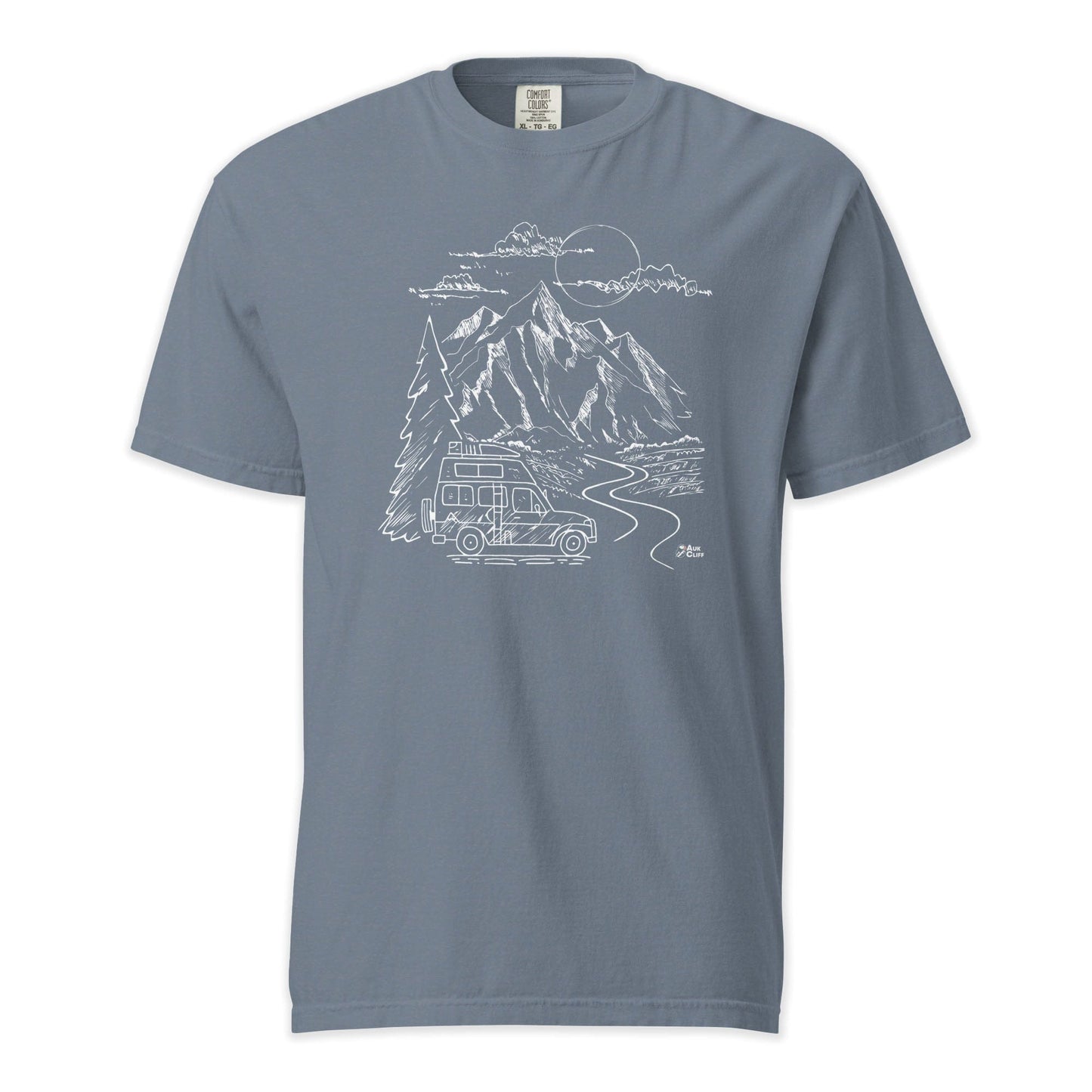 AukCliff Comfort Colors Graphic Tee Blue Jean / S Mountain Vanlife Comfort Colors T-Shirt