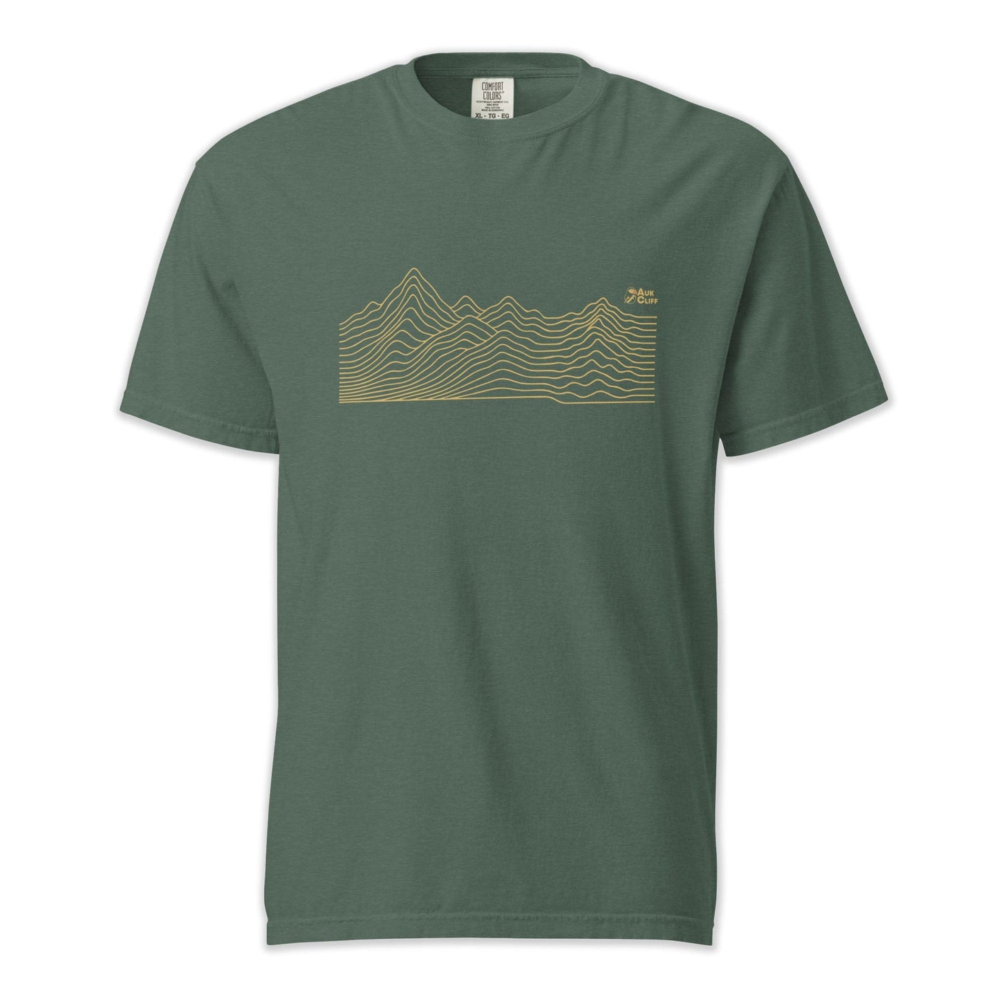 AukCliff Comfort Colors Graphic Tee Blue Spruce / S Abstract Ridge Line Mountain Comfort Colors T-Shirt