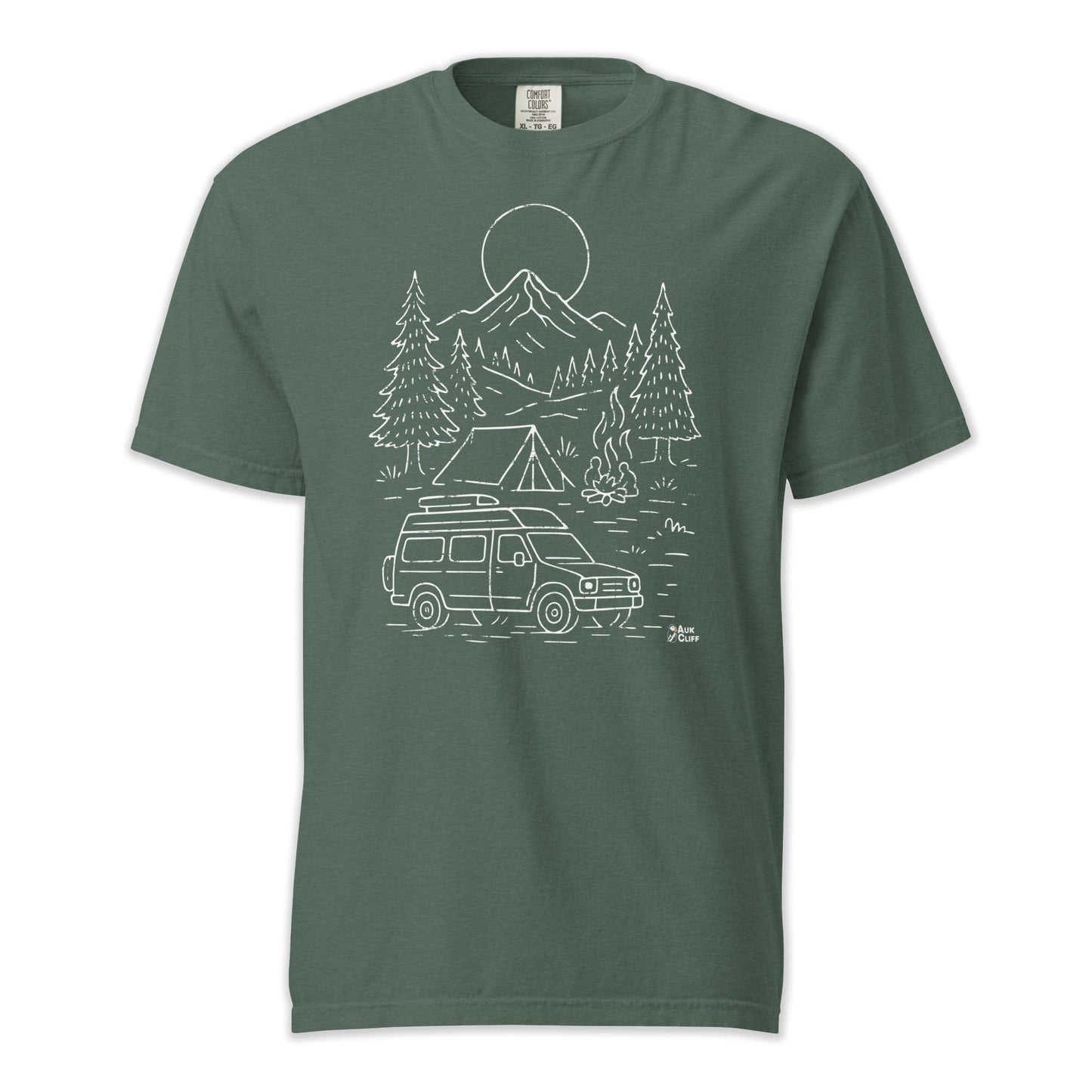 AukCliff Comfort Colors Graphic Tee Blue Spruce / S Alpine Camp Van Comfort Colors T-Shirt