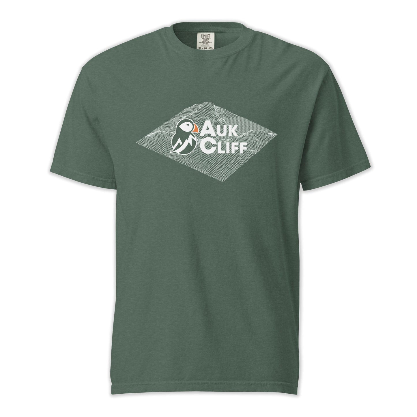 AukCliff Comfort Colors Graphic Tee Blue Spruce / S AukCliff Topographic Logo Comfort Colors T-Shirt