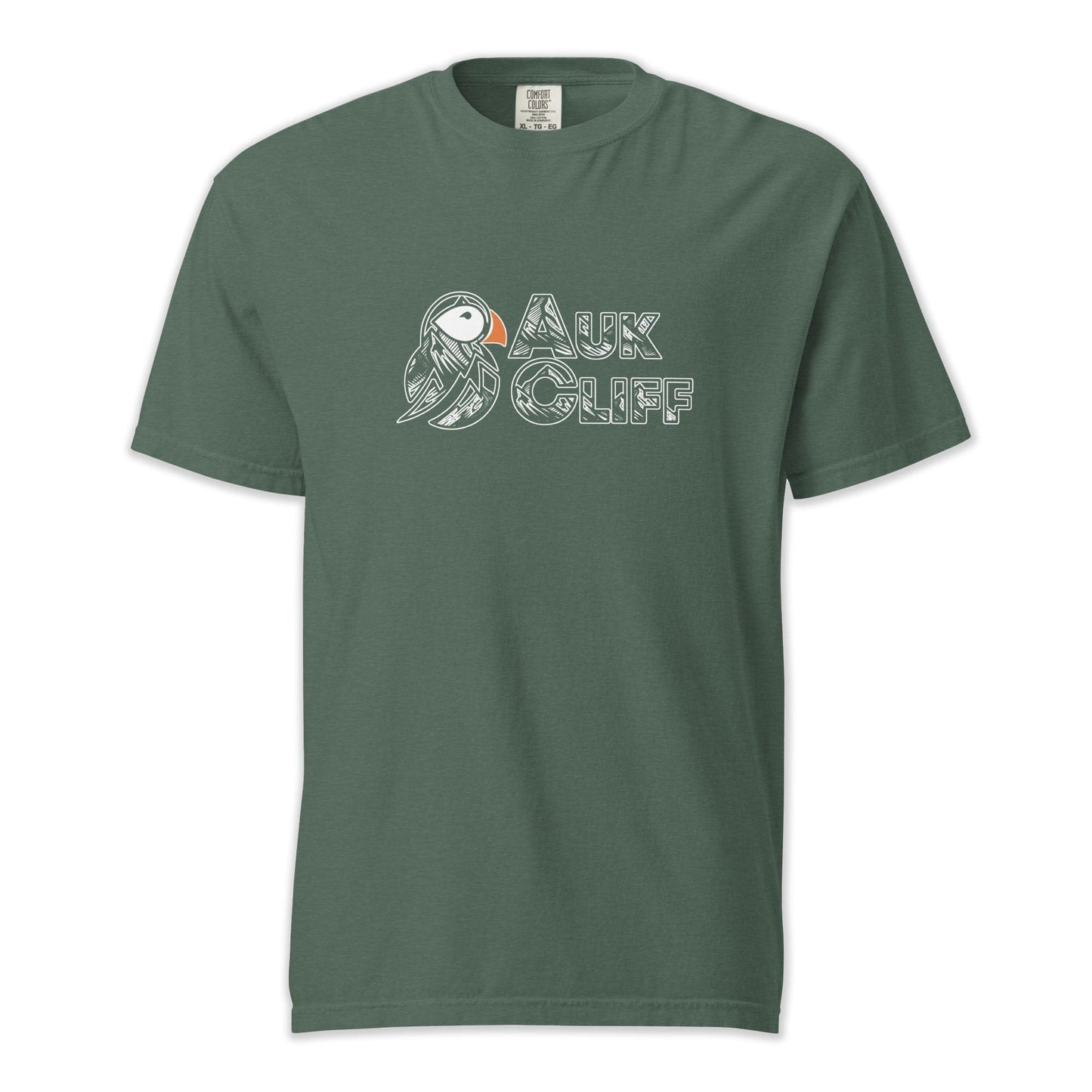 AukCliff Comfort Colors Graphic Tee Blue Spruce / S Mono Puffin Logo Comfort Colors T-Shirt