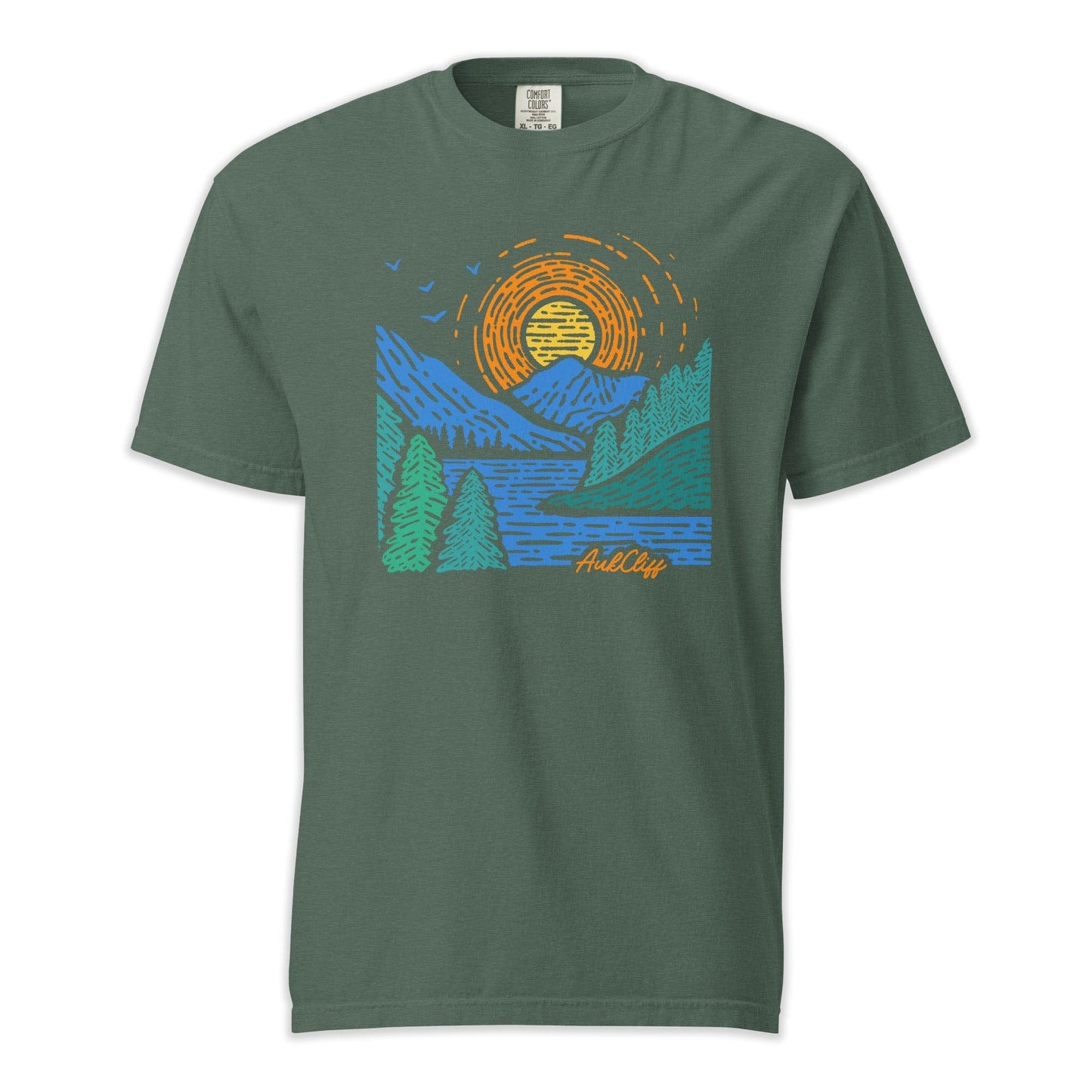 AukCliff Comfort Colors Graphic Tee Blue Spruce / S Sunrise Vista Comfort Colors T-shirt