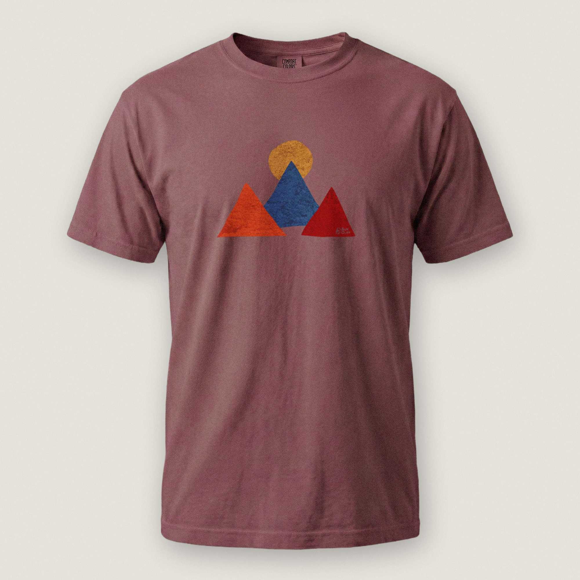 AukCliff Comfort Colors Graphic Tee Brick / S Abstract Peaks Comfort Colors T-shirt