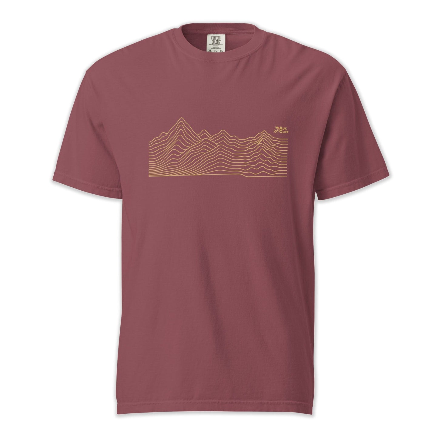 AukCliff Comfort Colors Graphic Tee Brick / S Abstract Ridge Line Mountain Comfort Colors T-Shirt