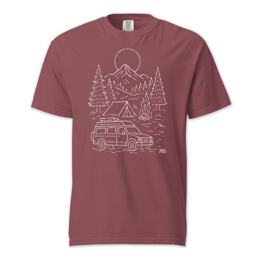 AukCliff Comfort Colors Graphic Tee Brick / S Alpine Camp Van Comfort Colors T-Shirt