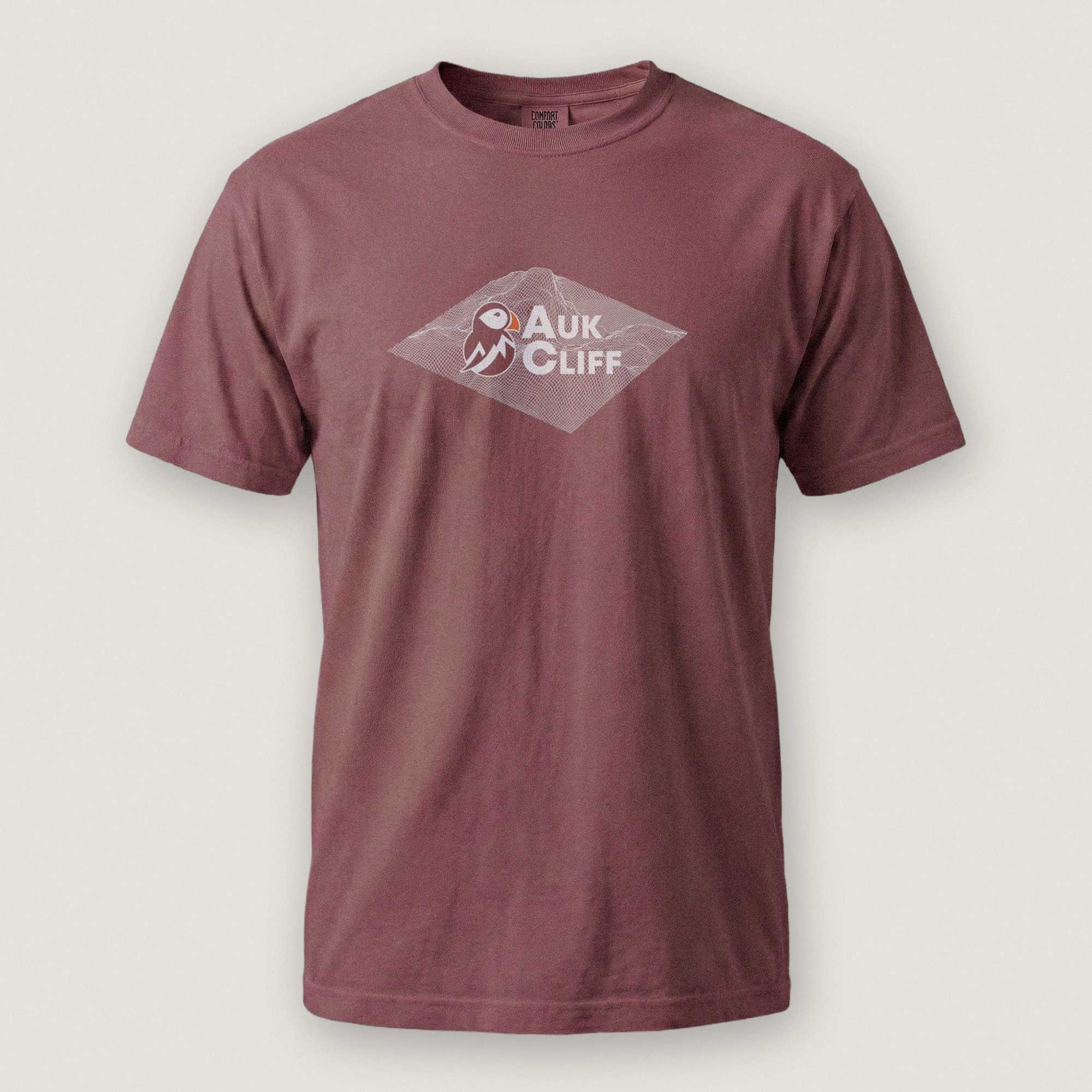 AukCliff Comfort Colors Graphic Tee Brick / S AukCliff® Topographic Logo Comfort Colors T-Shirt