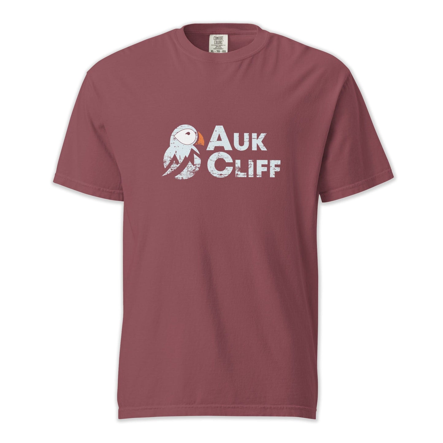 AukCliff Comfort Colors Graphic Tee Brick / S Distressed Puffin Logo Comfort Colors T-Shirt