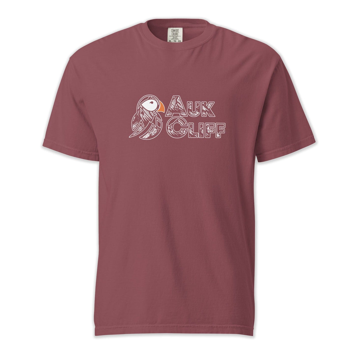 AukCliff Comfort Colors Graphic Tee Brick / S Mono Puffin Logo Comfort Colors T-Shirt