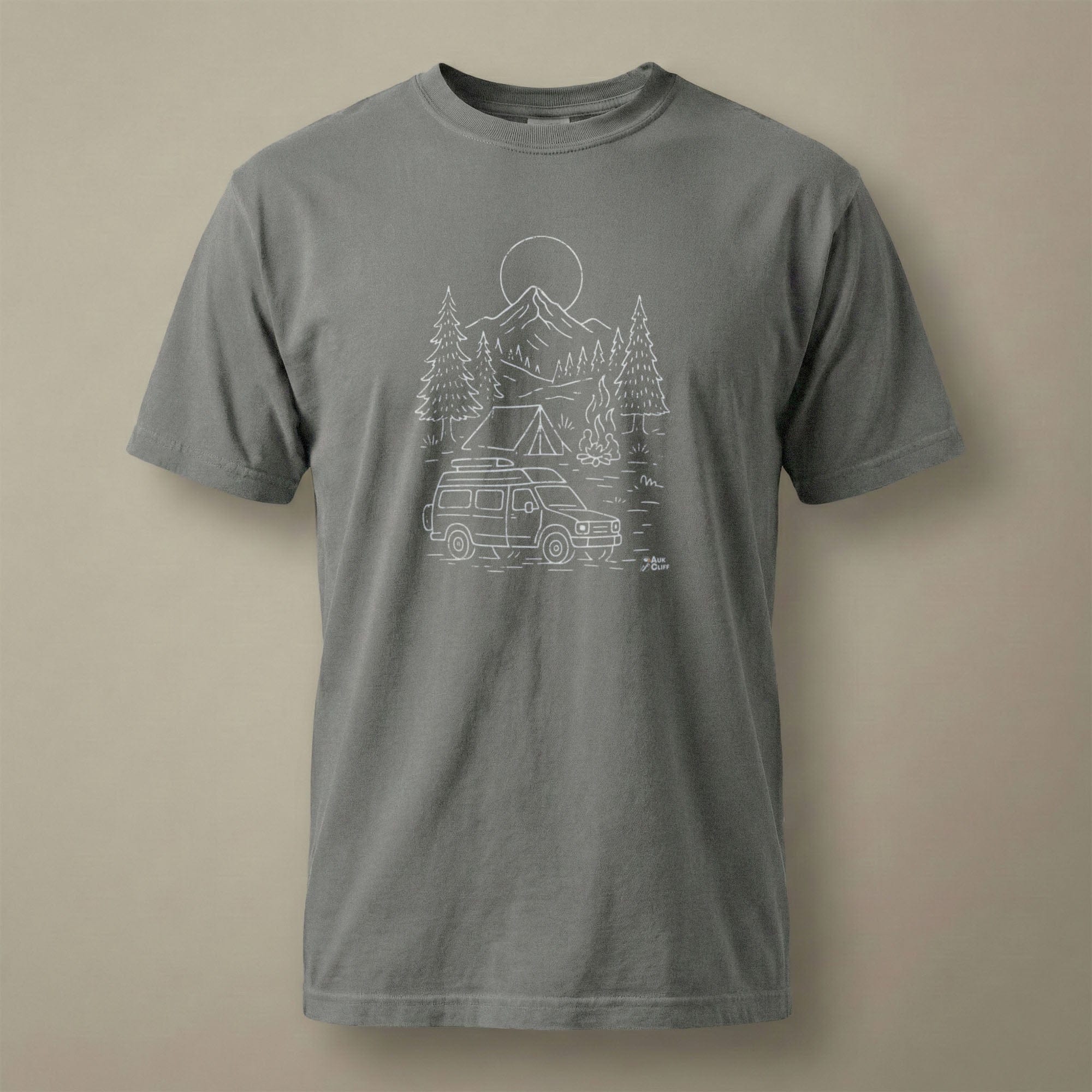 AukCliff Comfort Colors Graphic Tee Grey / S Alpine Camp Van Comfort Colors T-Shirt