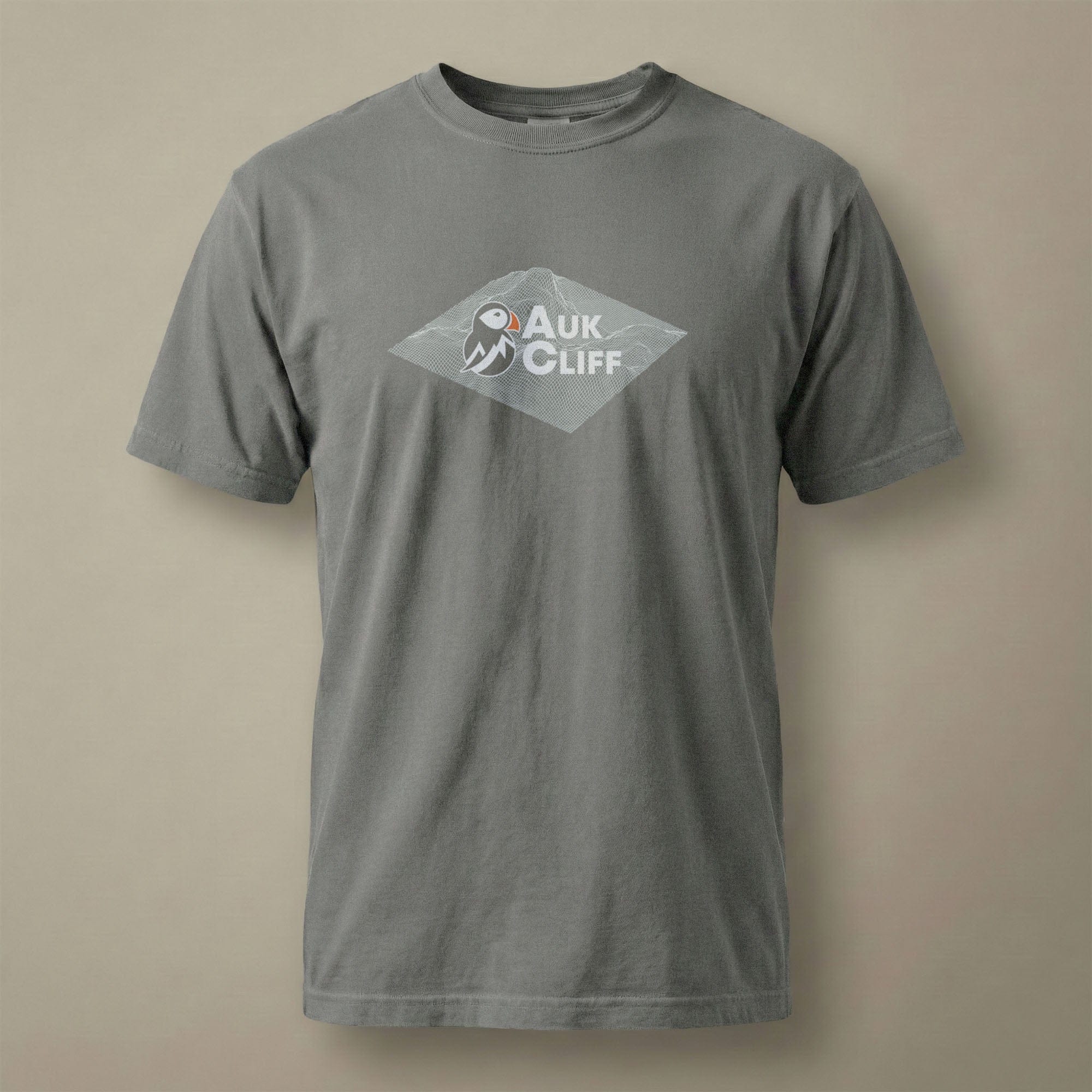 AukCliff Comfort Colors Graphic Tee Grey / S AukCliff® Topographic Logo Comfort Colors T-Shirt