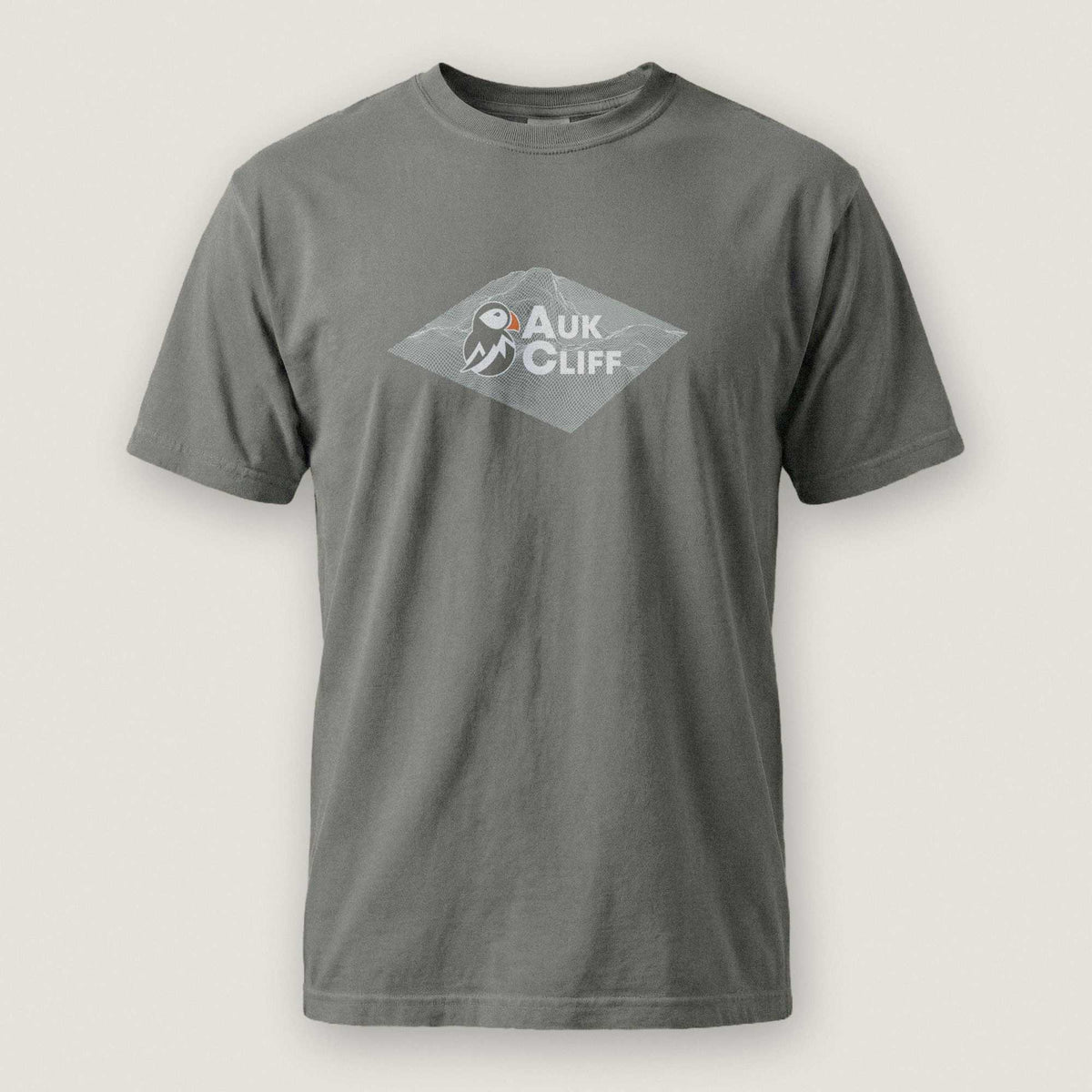 AukCliff Comfort Colors Graphic Tee Grey / S AukCliff® Topographic Logo Comfort Colors T-Shirt